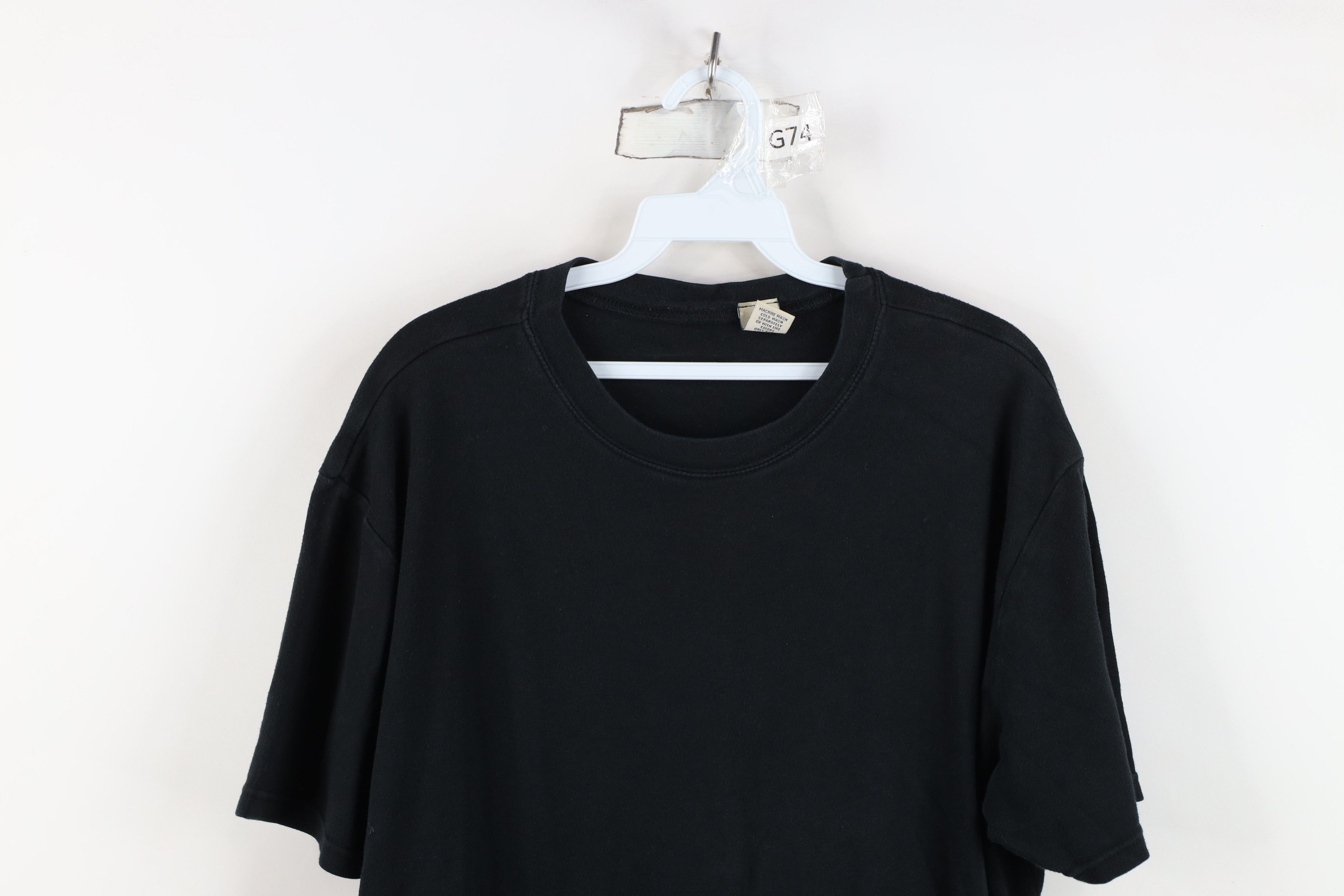 Vintage Vintage 90s Streetwear Cotton Short Sleeve T-Shirt Black Size XL / US 12-14 / IT 48-50 - 2 Thumbnail