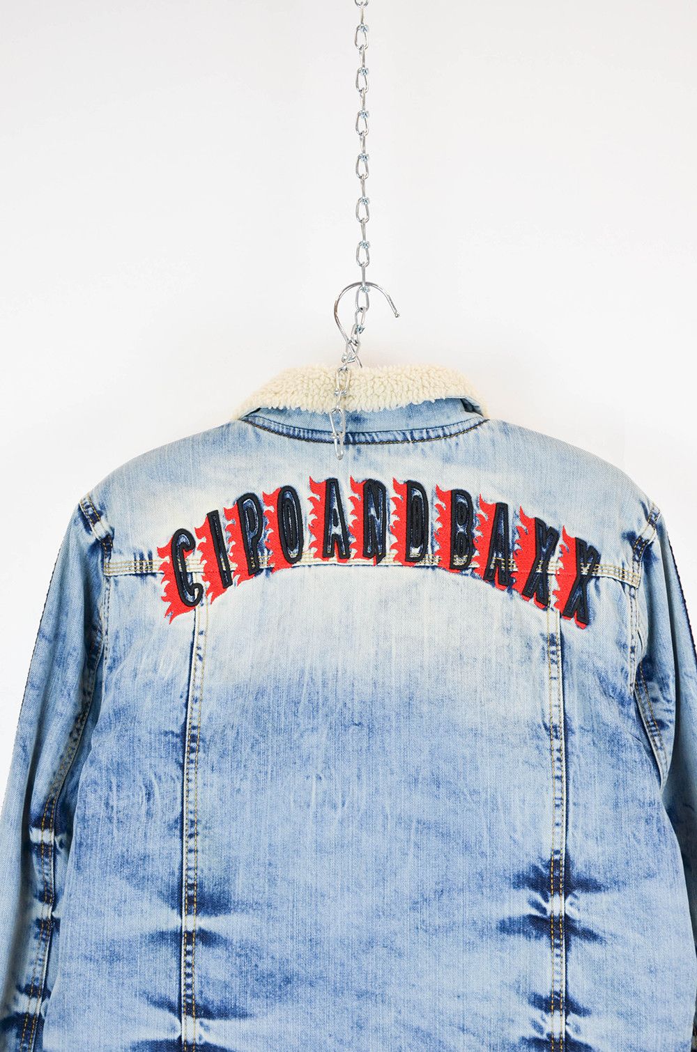Japanese Brand Cipo & Baxx Sherpa Denim Jacket – Size L (Fits M/L) Size US L / EU 52-54 / 3 - 10 Thumbnail