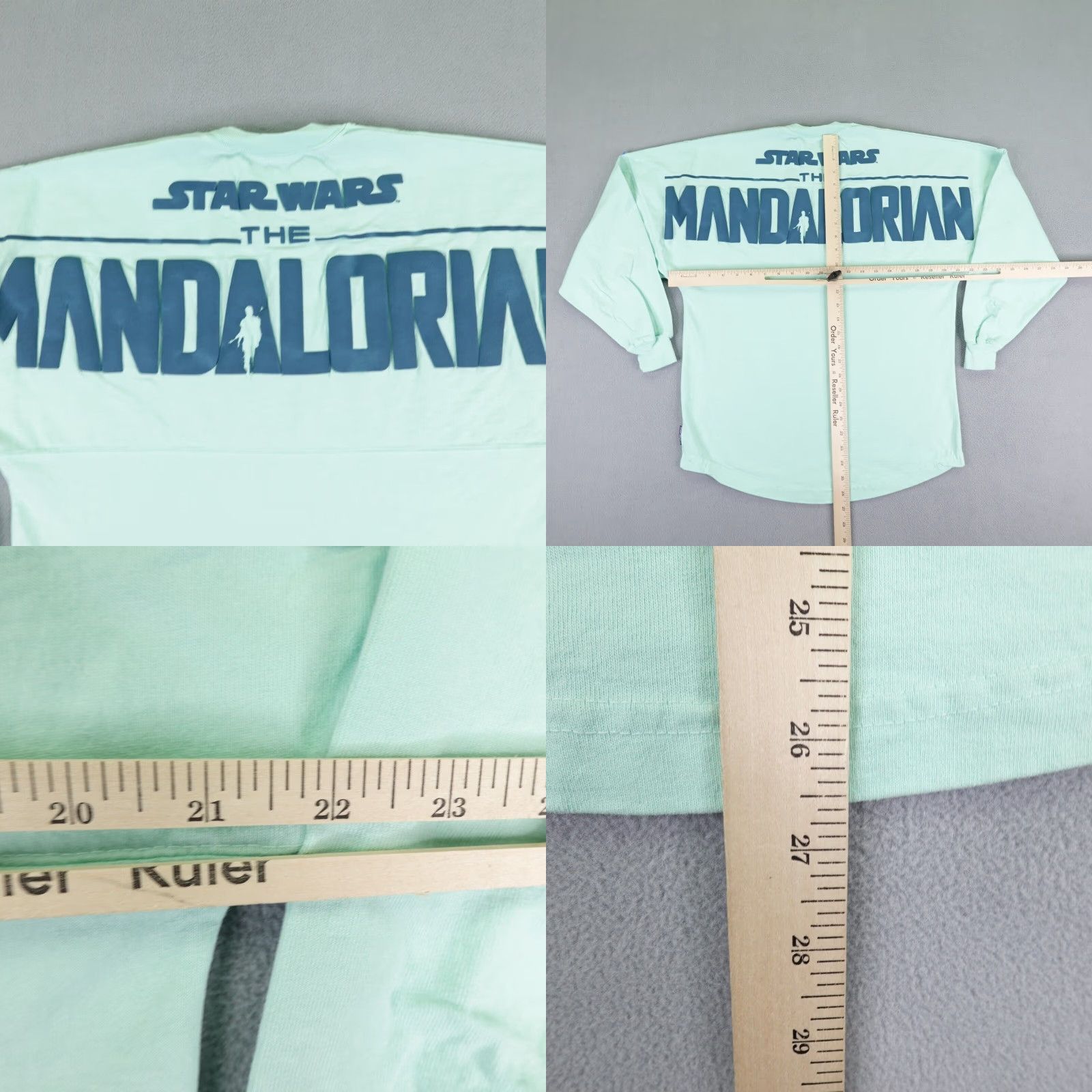 Disney Vintage Disney Star Wars T-Shirt Mens XS Green The Mandalorian Spirit Jersey Movie Tee Size US XS / EU 42 / 0 - 8 Thumbnail