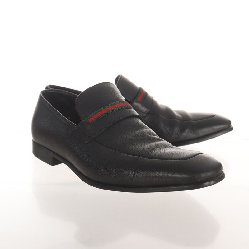 Gucci Gucci Black Leather Casual Shoes for Men Size US 8.5 / EU 41-42 - 1 Thumbnail