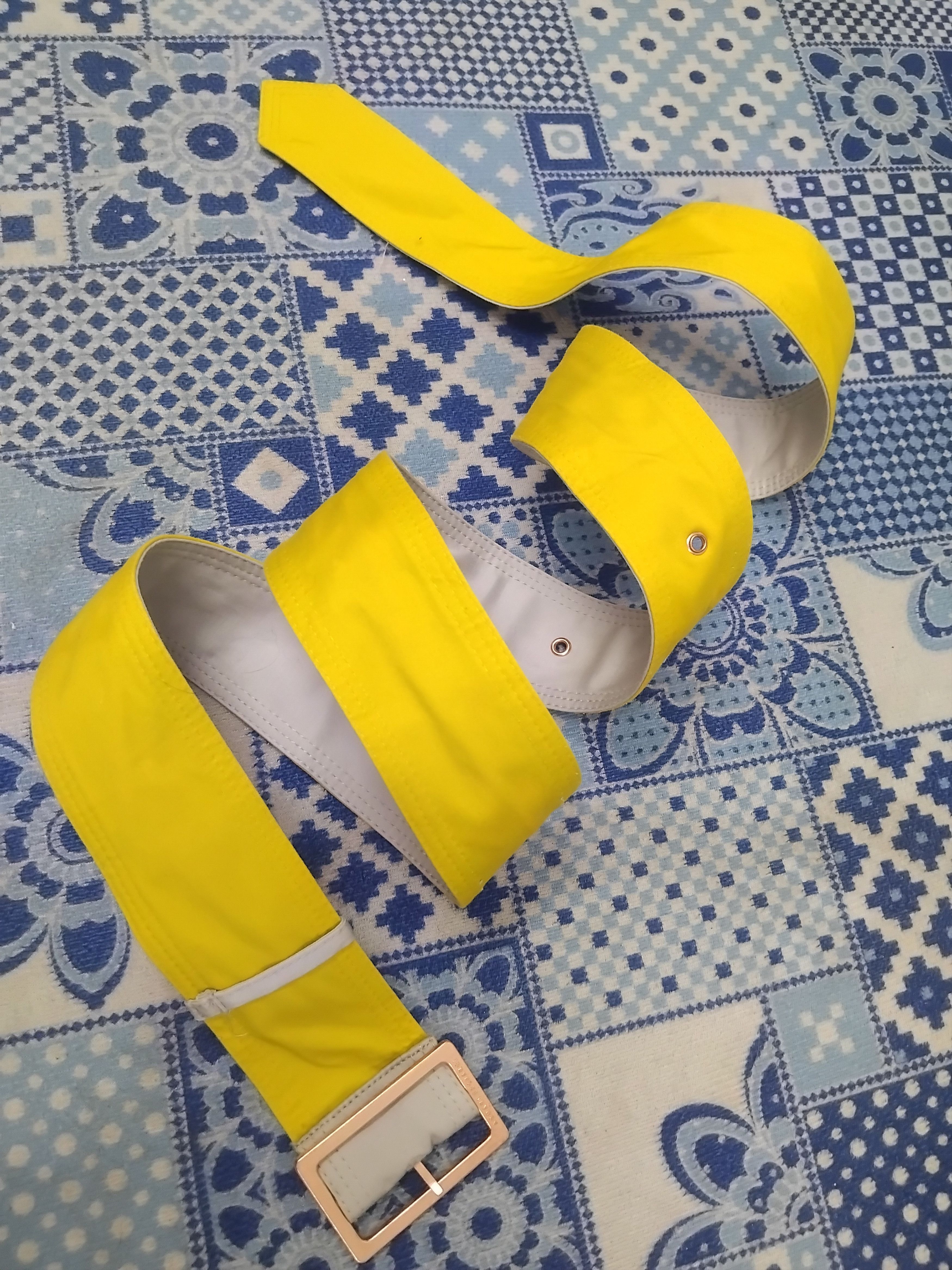 Armani Exchange 💥Armani exchange yellow colour cotton belt Size ONE SIZE - 7 Thumbnail