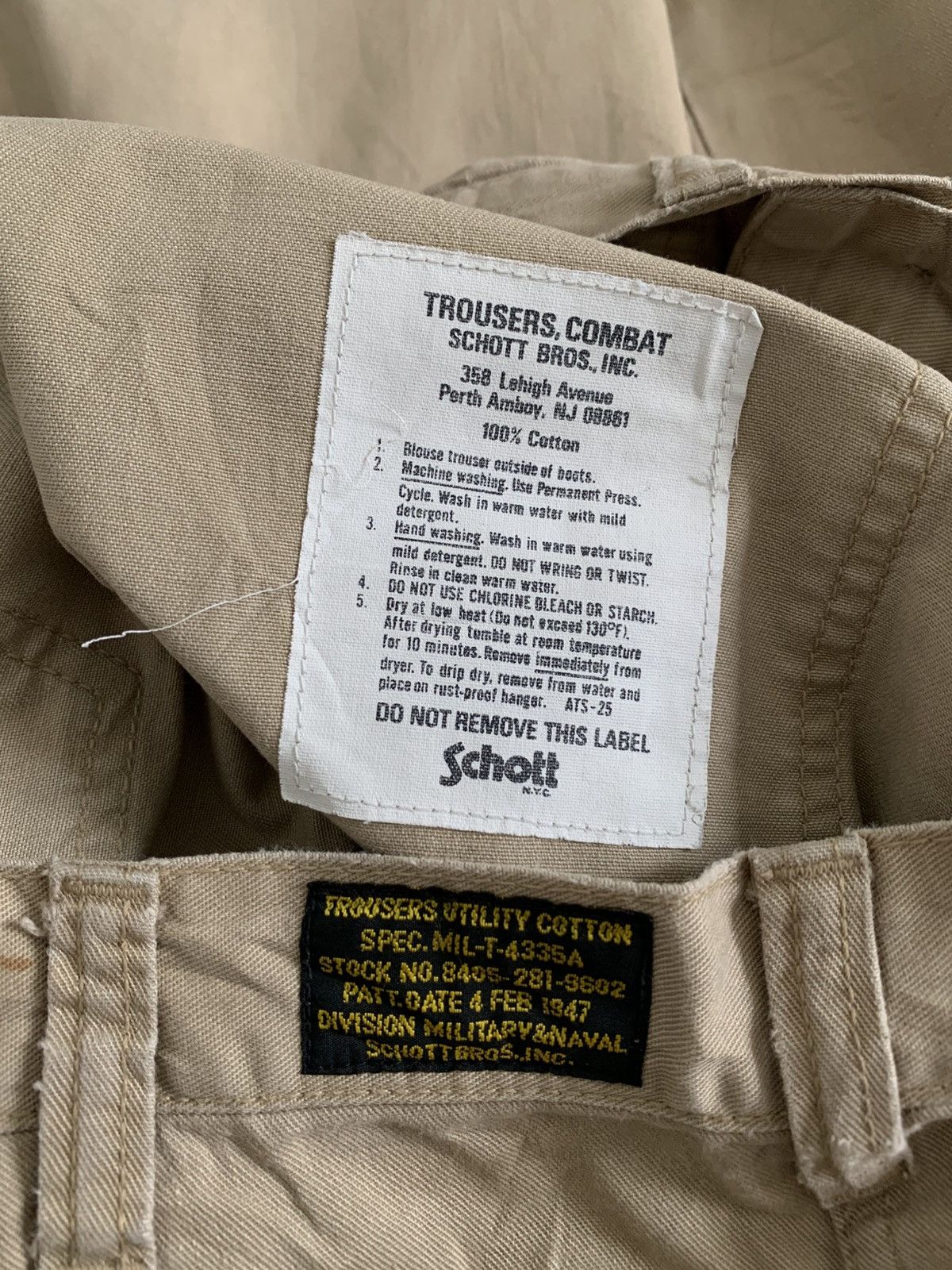 Japanese Brand Vintage Schott NYC M-47 Military Cargo Trousers Size US 30 / EU 46 - 5 Thumbnail