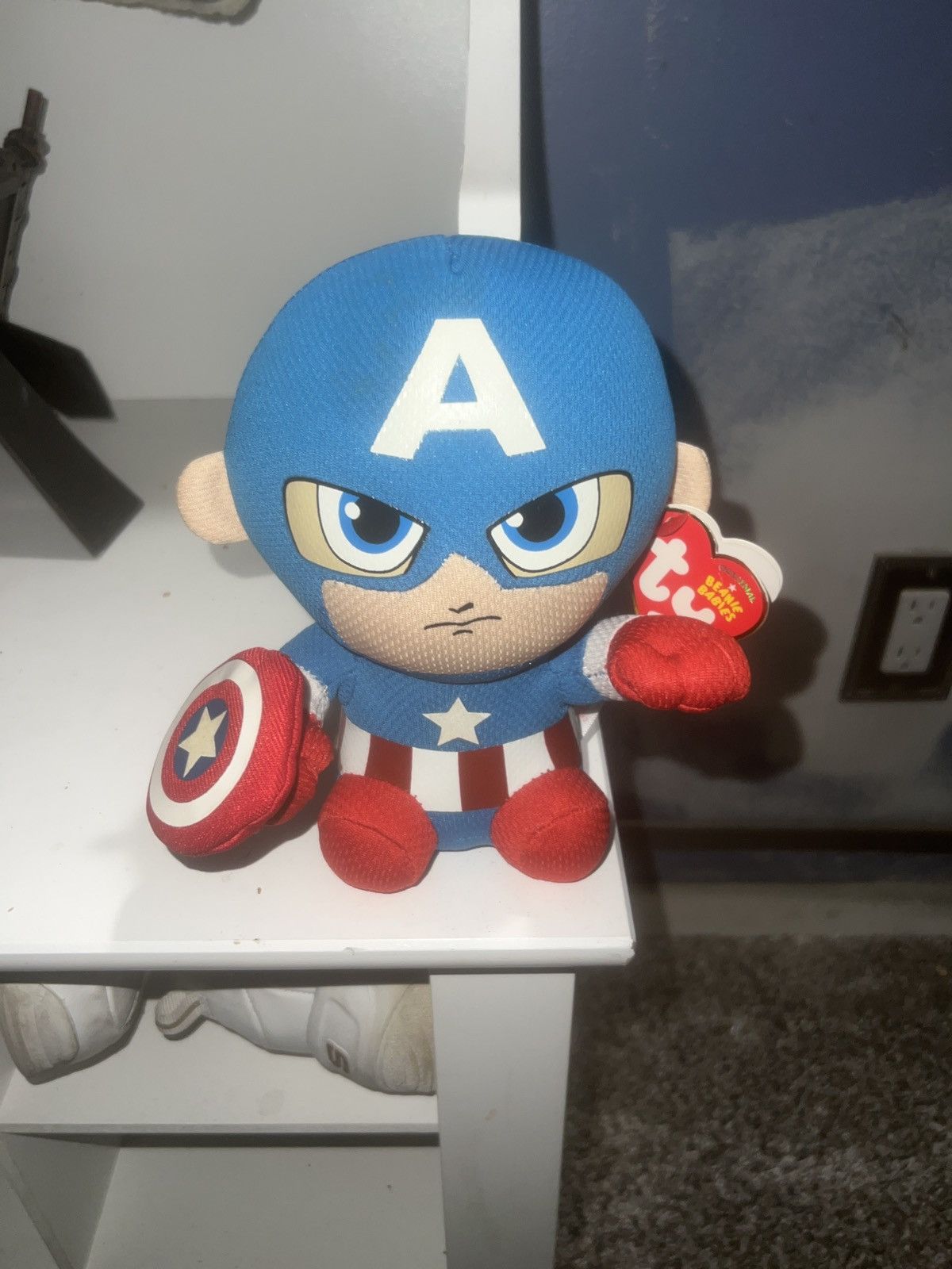 Marvel Comics Marvel Ty Beanie Babies Captain America Size ONE SIZE - 1 Thumbnail