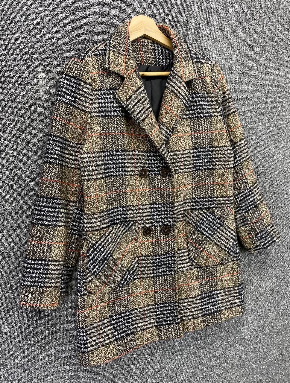 Japanese Brand × Shein Shein Shadow Plaids Rare Long Jacket Size S / US 4 / IT 40 - 2 Thumbnail