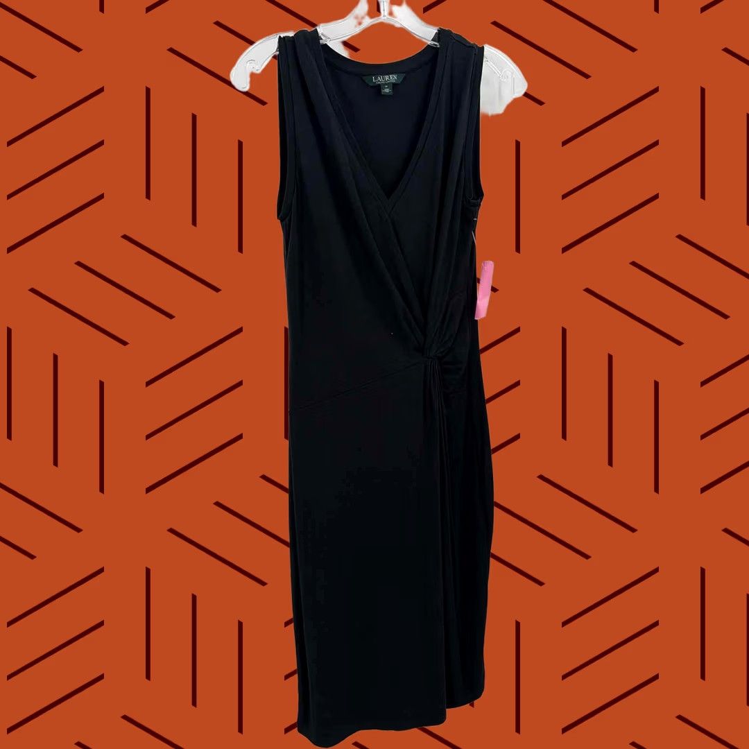 Vintage Lauren Black Dress Knee Length Sleeveless Size Medium Size M / US 6-8 / IT 42-44 - 1 Thumbnail