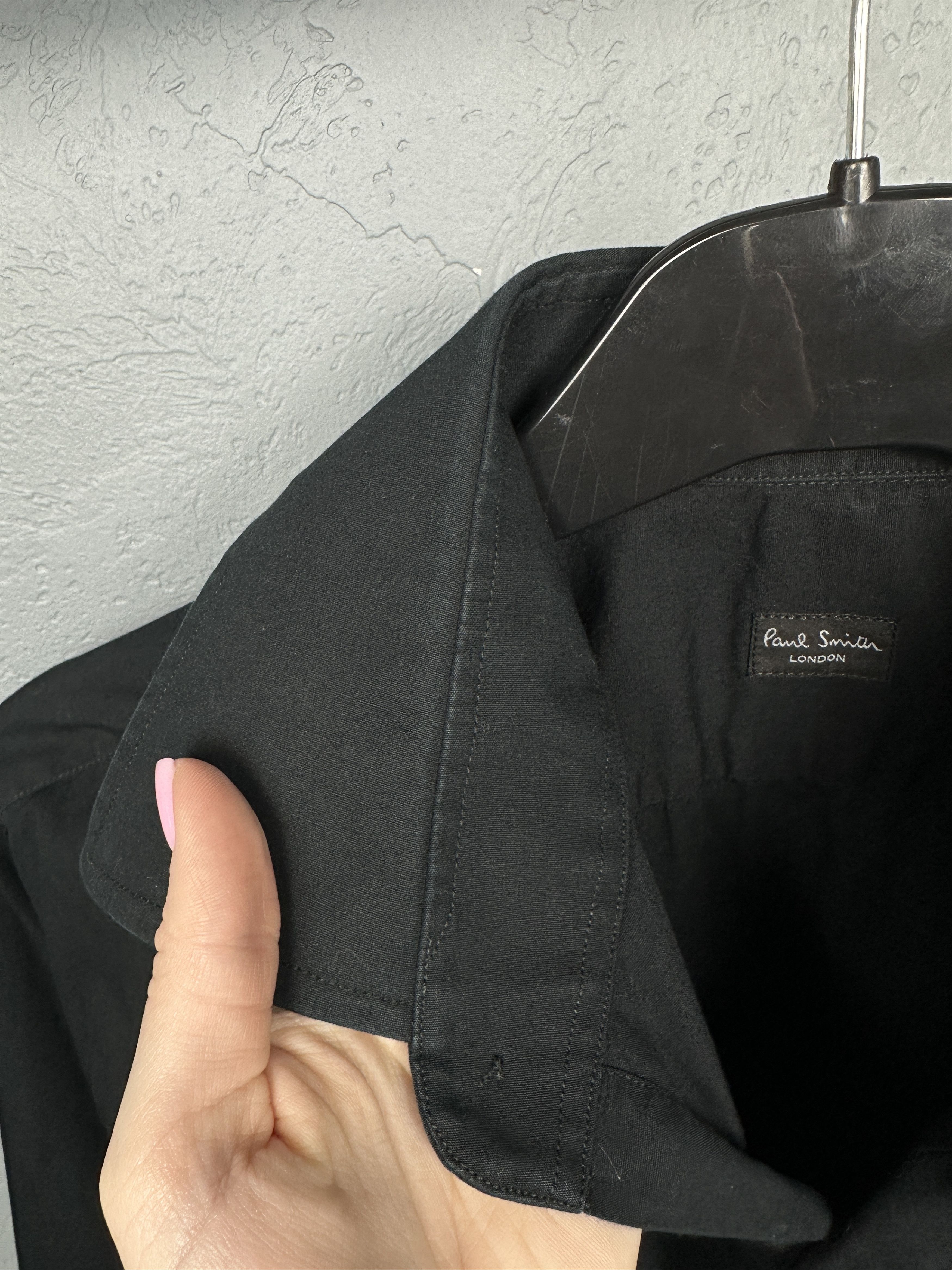 Paul Smith × Vintage Paul Smith Vintage Mens Black Long Sleeve Shirt Size US L / EU 52-54 / 3 - 4 Thumbnail