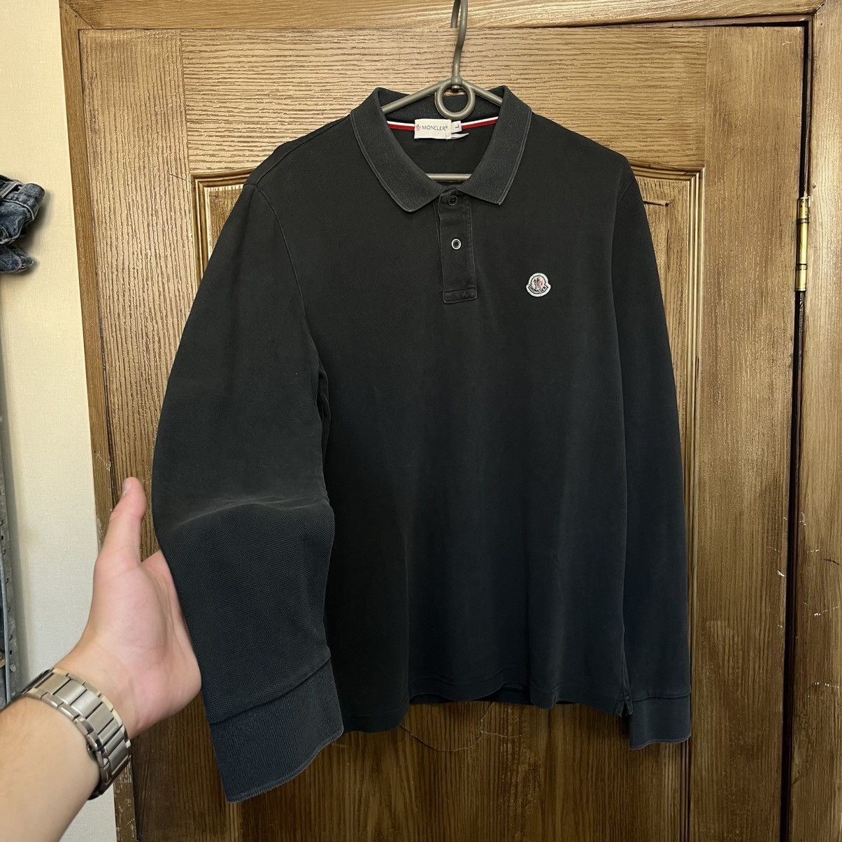 Moncler Moncler Polo Long Sleeve Size US L / EU 52-54 / 3 - 2 Thumbnail