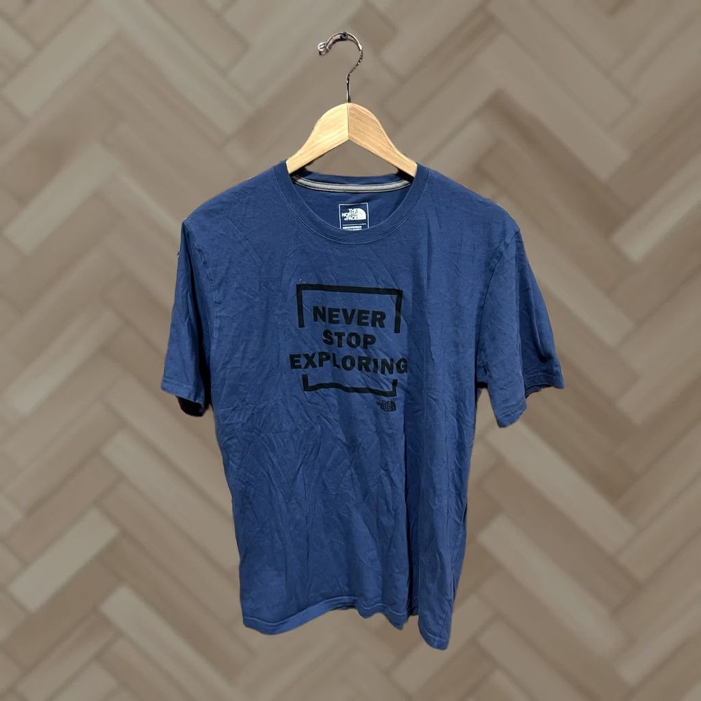 The North Face The North Face Mens Medium Blue Short Sleeve Graphic T-shirt Size US M / EU 48-50 / 2 - 1 Thumbnail