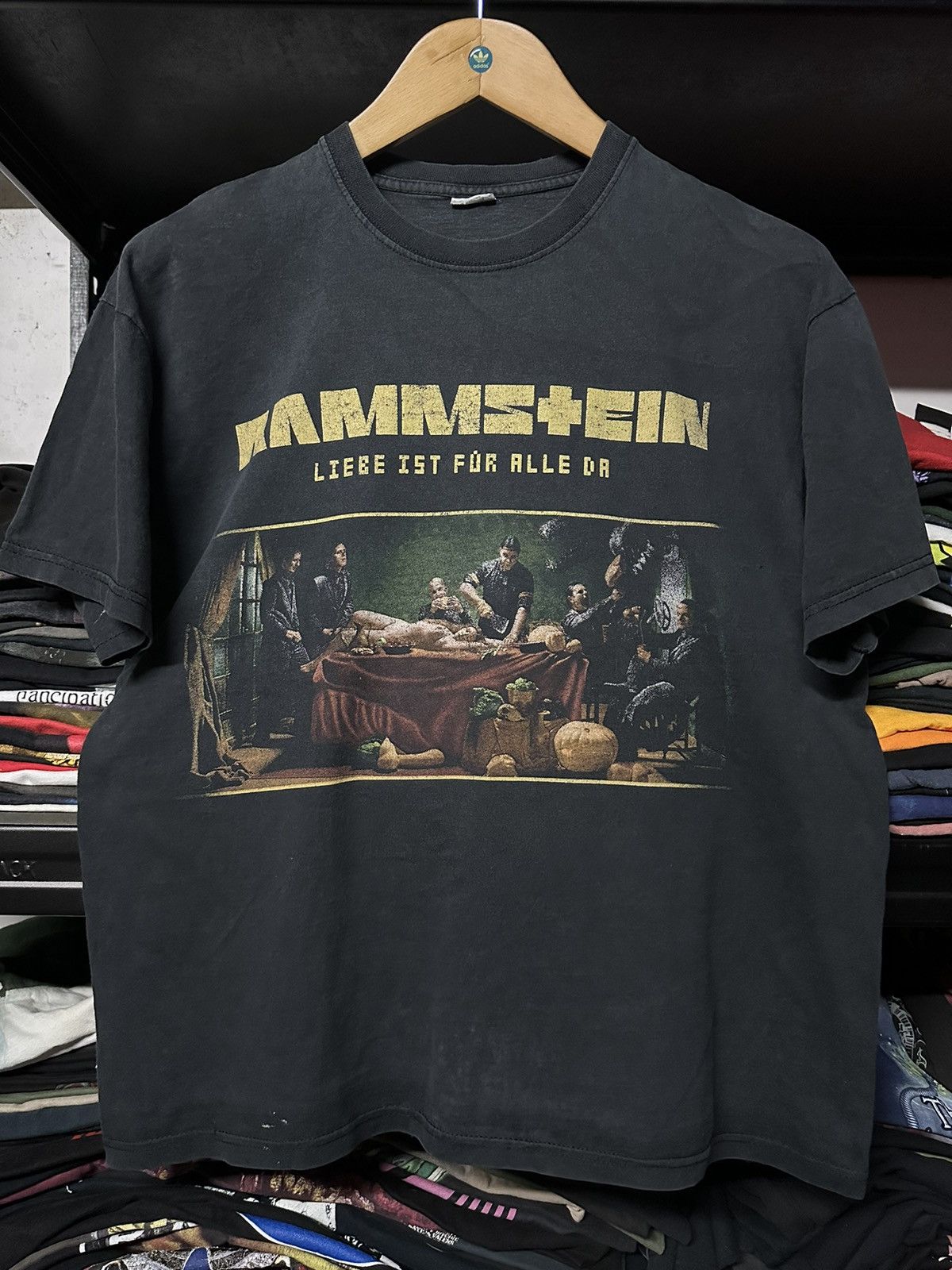 Band Tees × Vintage Thrashed Vintage Rammstein Promo Distressed Faded Tee Size US L / EU 52-54 / 3 - 1 Thumbnail