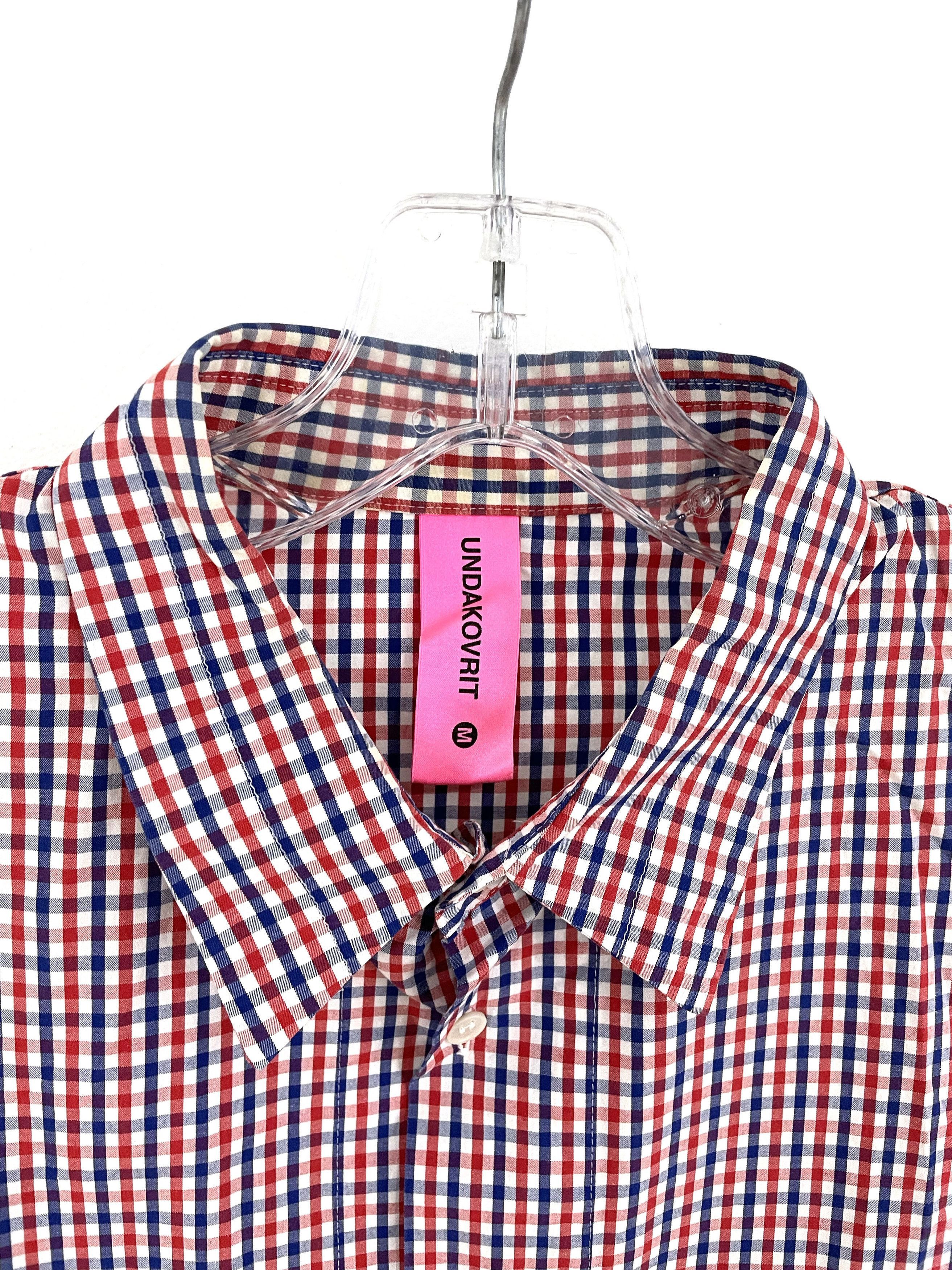 Undercover o1tko10825 Undakorrit Crap S/S Check Shirt in Multicolor Size US L / EU 52-54 / 3 - 2 Thumbnail