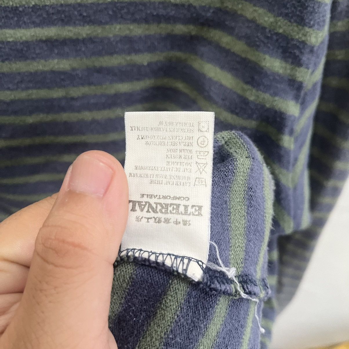 Eternal Rare Vintage Eternal Japan Stripes Longsleeve Tees Size US L / EU 52-54 / 3 - 10 Thumbnail
