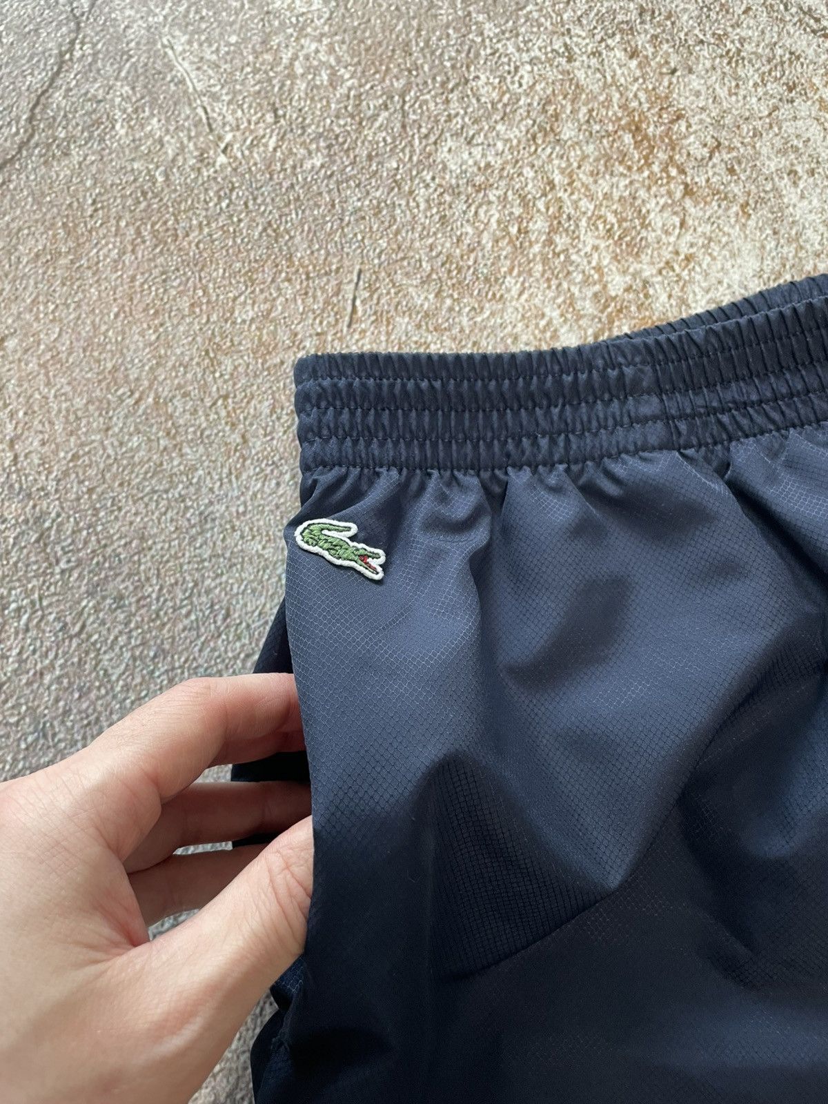 Lacoste Vintage Lacoste Nylon Navy Track Pants Size US 30 / EU 46 - 5 Thumbnail