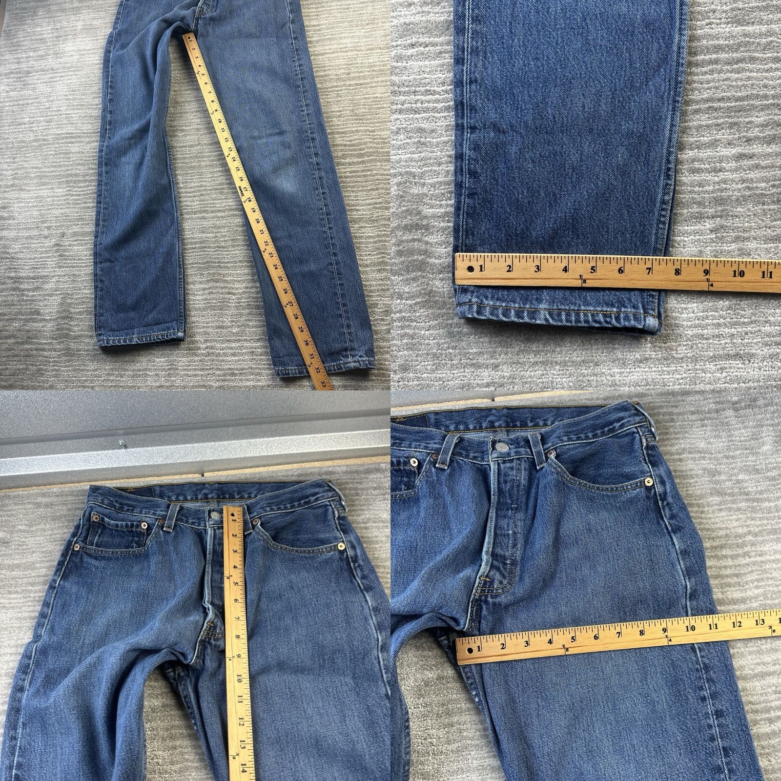 Levi's VINTAGE Levi's 501 Jeans Mens 32x32 Blue Denim Straight 1998 USA Made Size US 32 / EU 48 - 8 Thumbnail