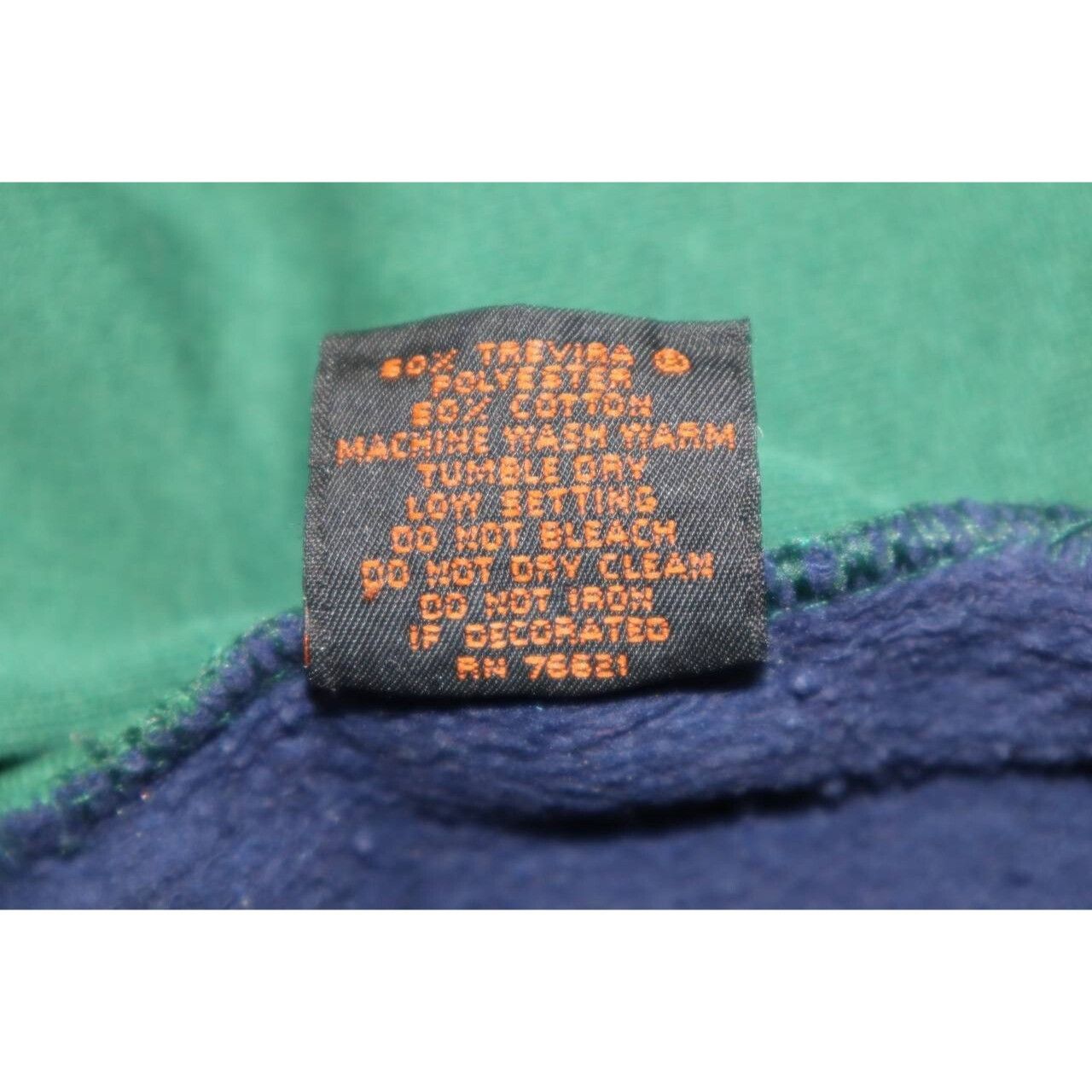 Vintage VTG Notre Dame Fighting Irish Hoodie Sweatshirt Green Navy L Size US L / EU 52-54 / 3 - 7 Thumbnail