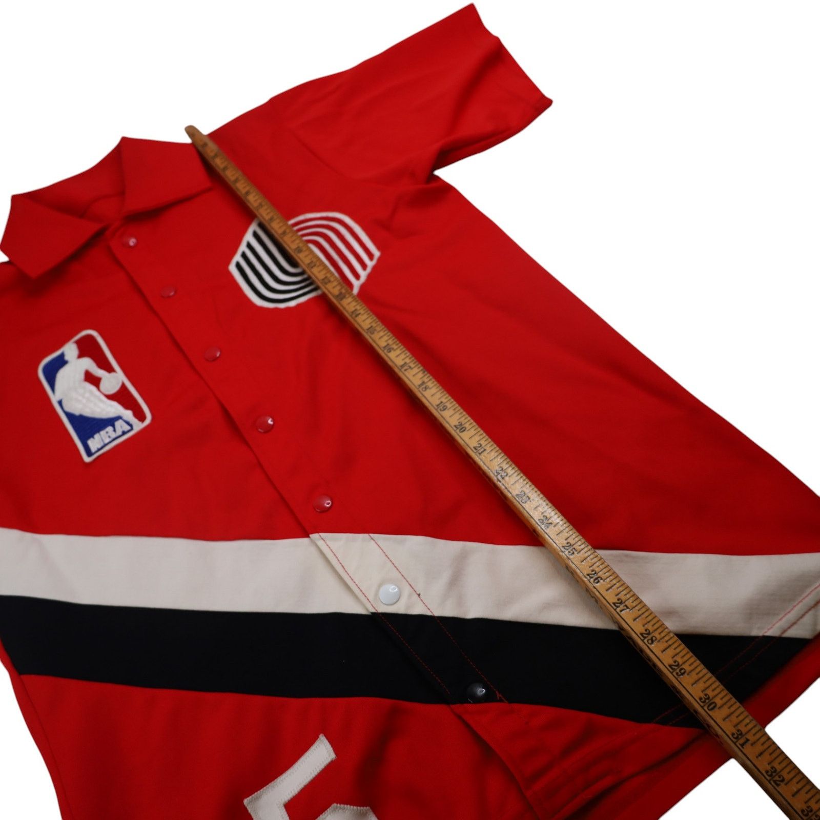 NBA × Vintage VTG Game Worn Medalist Sand Knit Portland Blazers Jersey Size US M / EU 48-50 / 2 - 12 Thumbnail