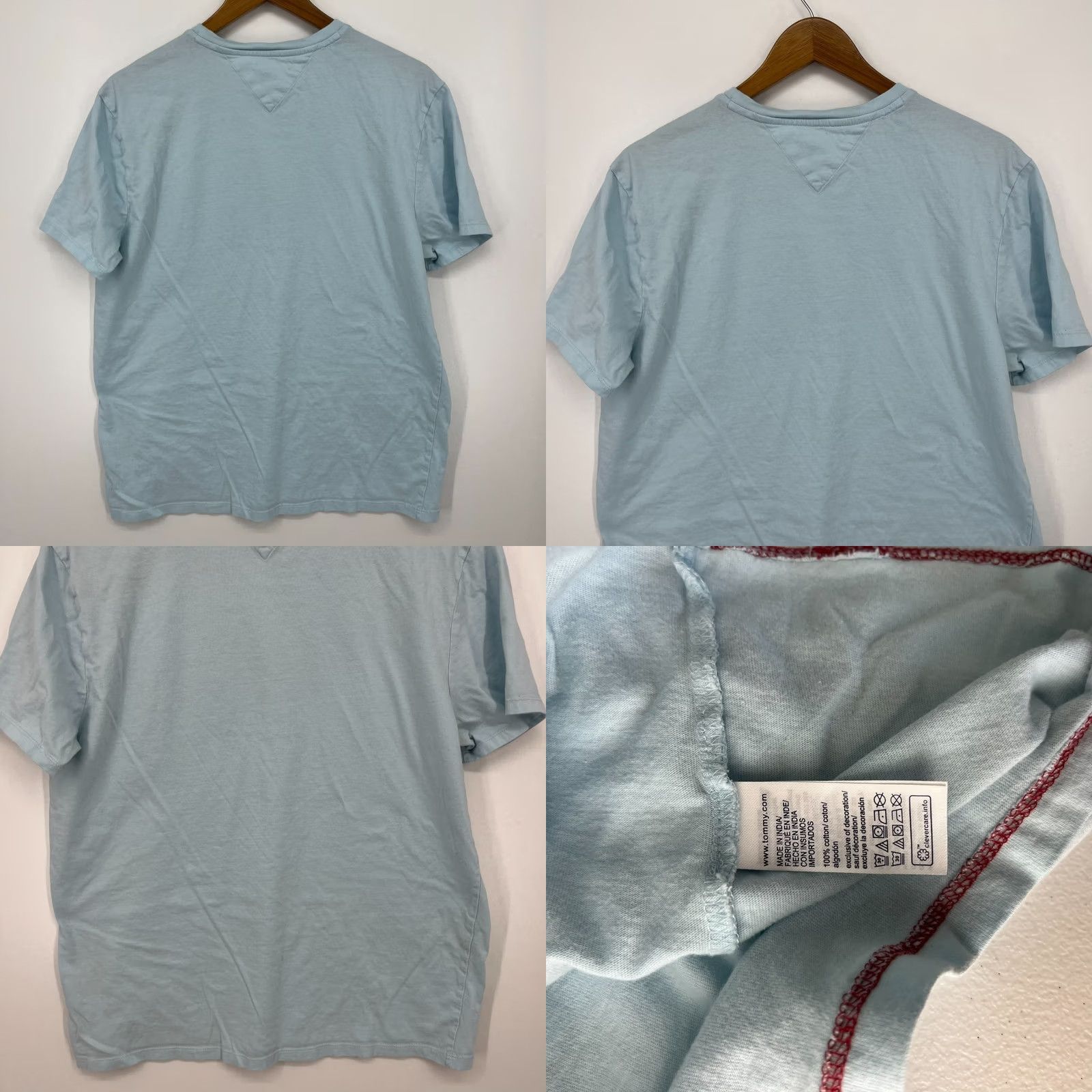 Tommy Hilfiger Tommy Hilfiger T-Shirt Men's Size L Light Blue Flag Logo Pocket Short Sleeve Size US L / EU 52-54 / 3 - 8 Thumbnail