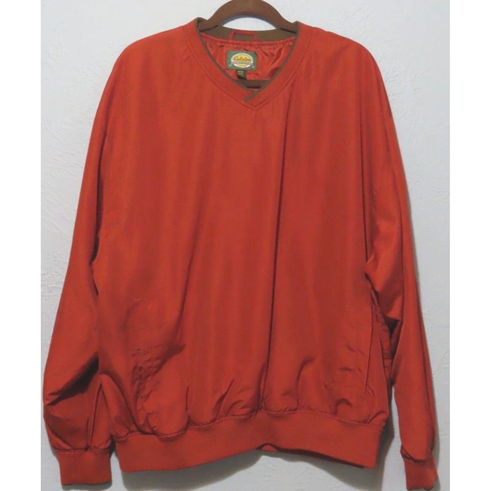 Vintage Cabela's Windcrest Men's XL Red Windbreaker Pullover with Pockets Jacket Size US XL / EU 56 / 4 - 2 Thumbnail