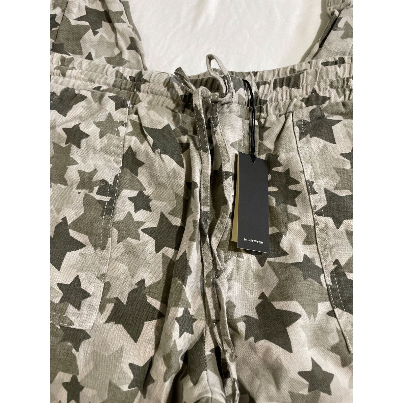 MONROW Monrow · Star Camo Joggers · Size Large · Elastic Waist Size 32" / US 10 / IT 46 - 5 Thumbnail