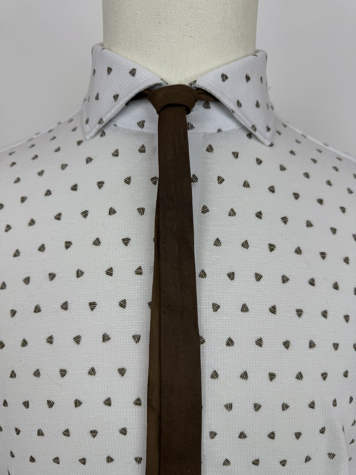 Other Leather Vintage ties Old money style brown thin tie leder Size ONE SIZE - 1 Thumbnail