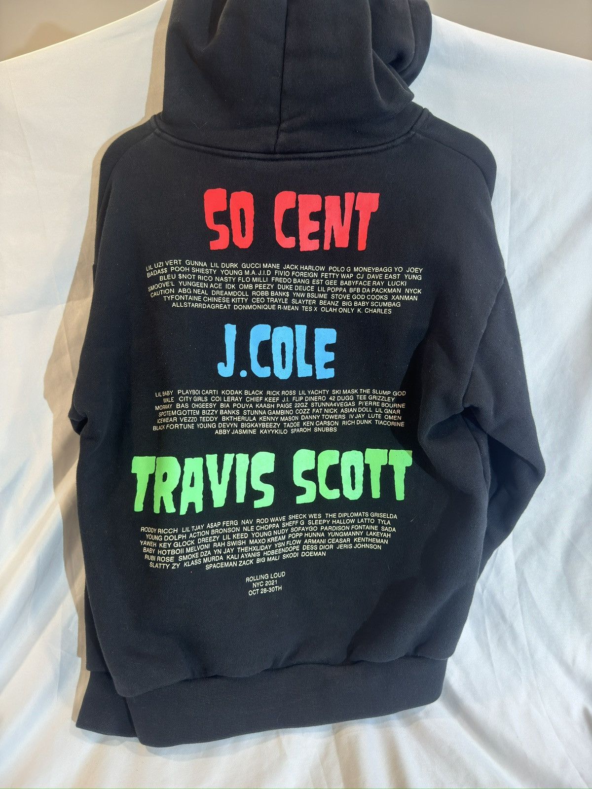 Rolling Loud × Travis Scott Rolling Loud NYC 2021 Lineup Hoodie Size US L / EU 52-54 / 3 - 2 Thumbnail