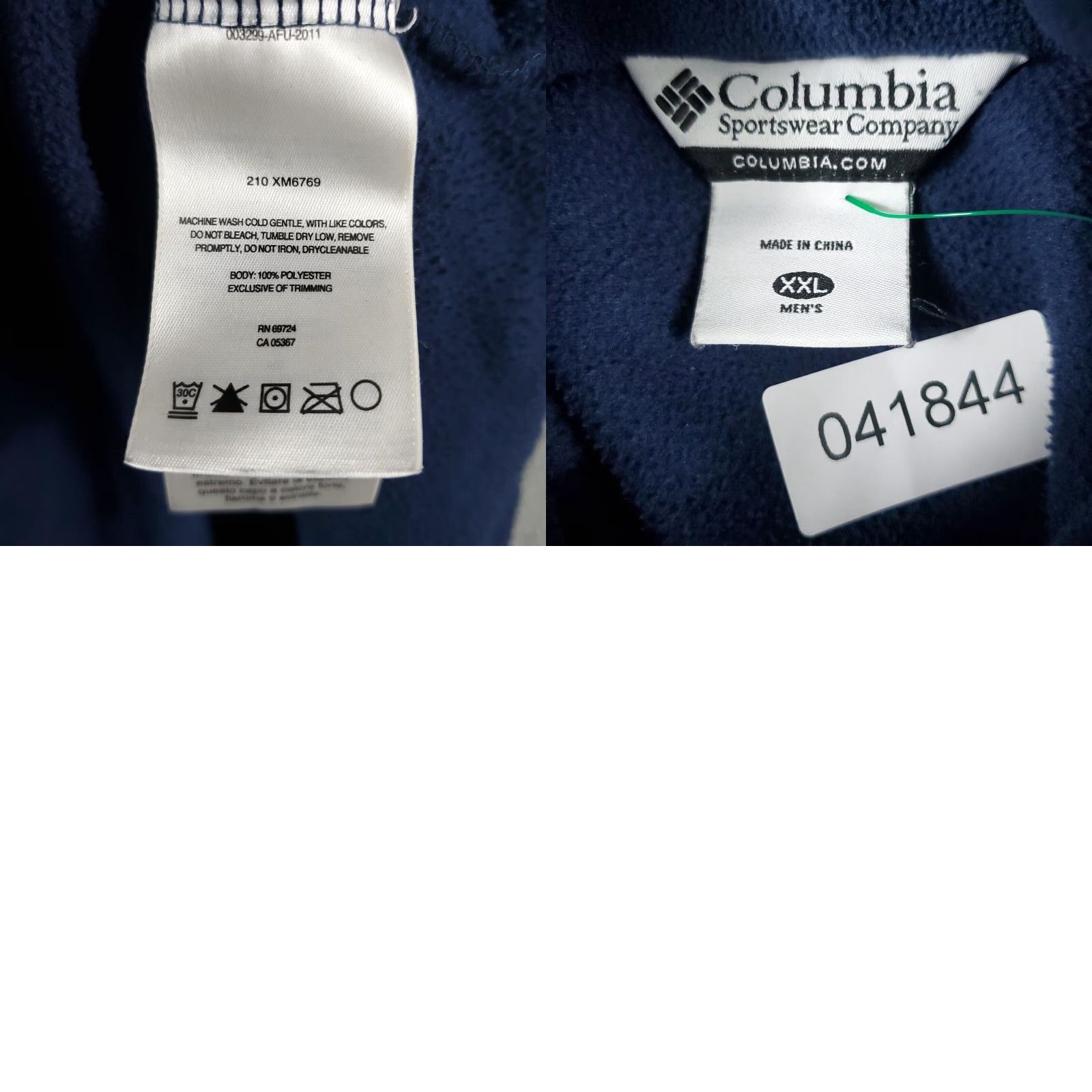 Vintage Columbia Sweater Mens 2XL Blue Fleece 1/4 Zip Up Pullover Sweatshirt Size US XXL / EU 58 / 5 - 8 Thumbnail