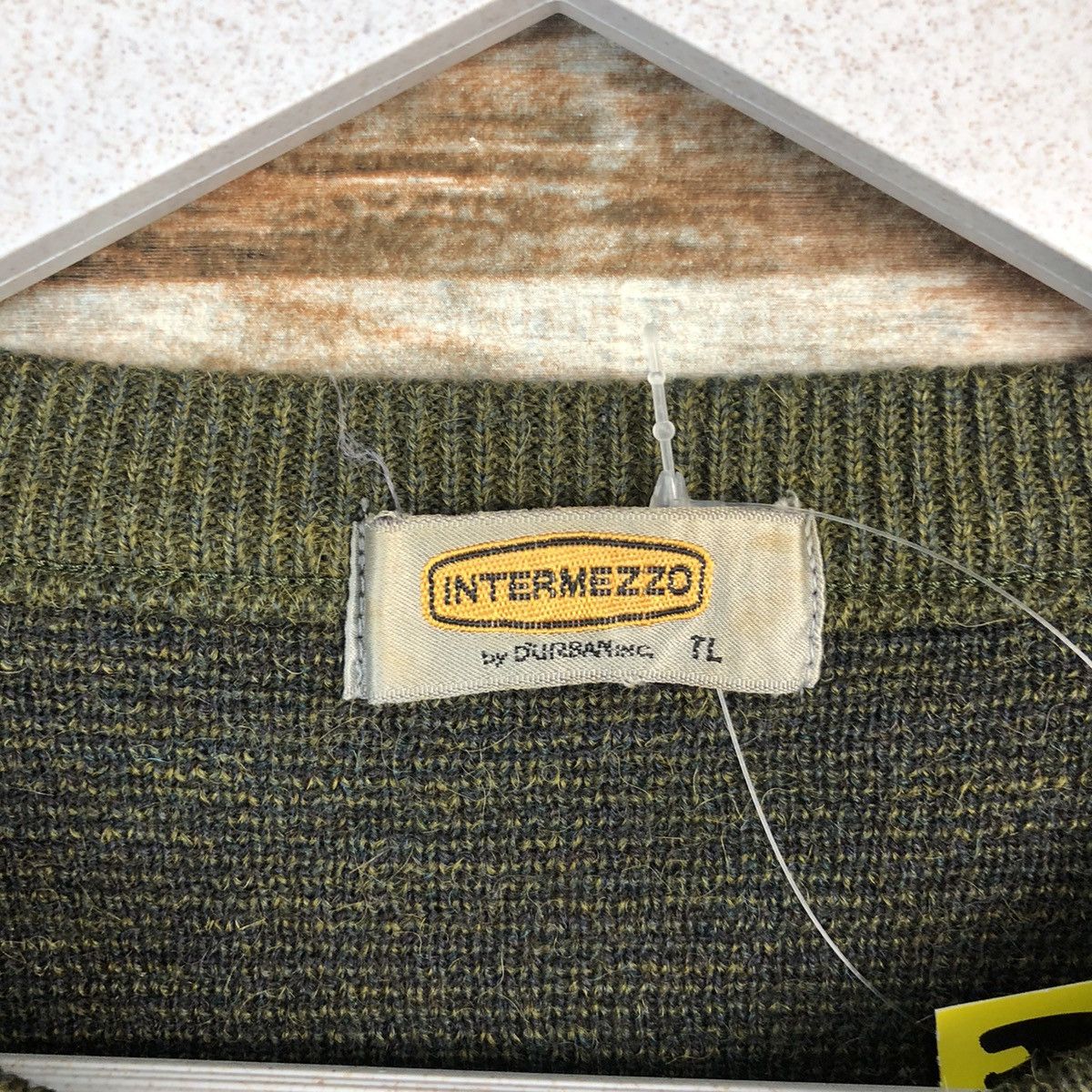 Vintage Intermezzo Green art vintage sweatshirt Knitwear #A1327 Size US L / EU 52-54 / 3 - 10 Thumbnail