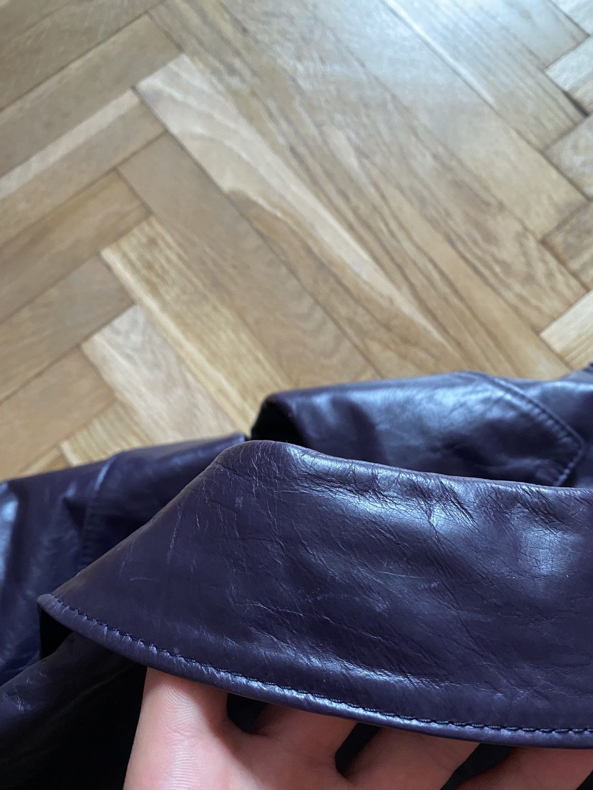 Ann Demeulemeester Archive SS01 Ann Demeulemeester Leather Distressed Blazer Size S / US 4 / IT 40 - 13 Thumbnail