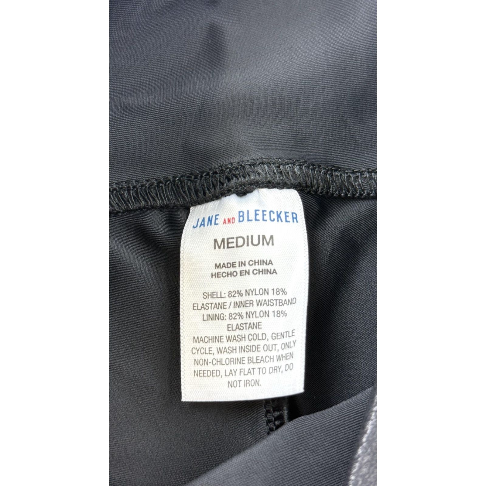 Vintage VINTAGE Jane and Bleecker Leggings Womens M Black Faux Leather High Rise Stretch Size 32" / US 10 / IT 46 - 3 Thumbnail