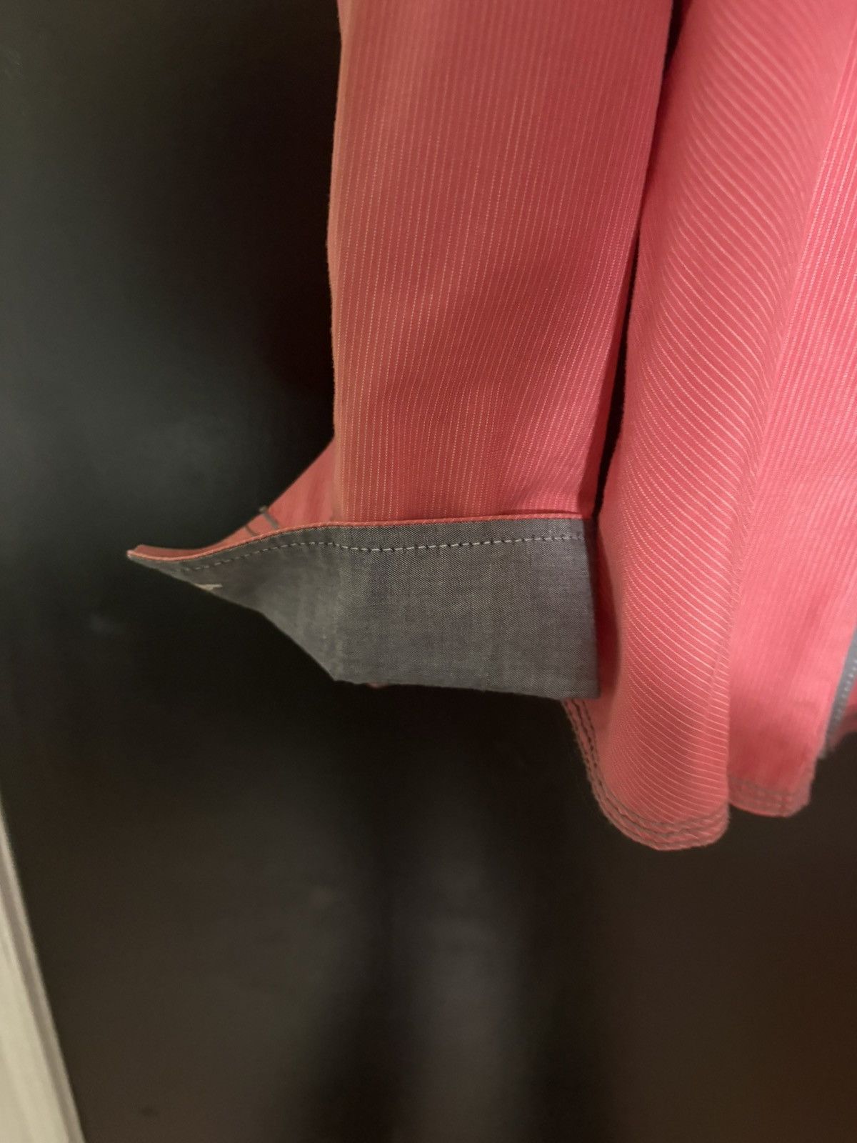BKE BKE casual red button up with grey contrasting cuffs Size US XL / EU 56 / 4 - 3 Thumbnail