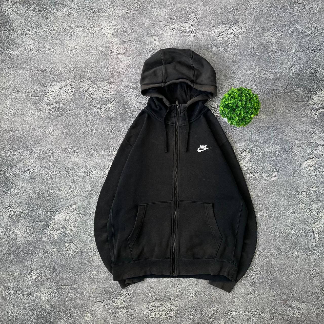 Nike Vintage Nike Sportswear Swoosh Basic Black Zip Hoodie M Size US M / EU 48-50 / 2 - 1 Thumbnail
