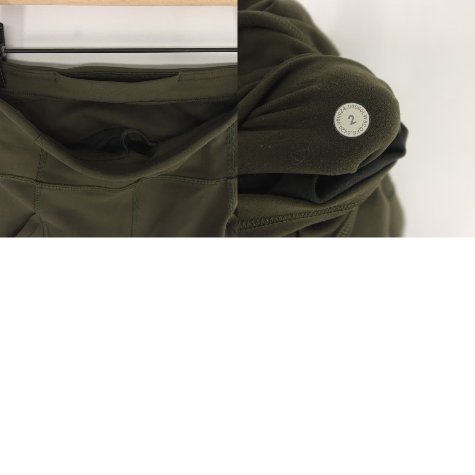 Lululemon Lululemon All The Right Places Leggings Womens 2 Dark Olive Pockets Lossless Activewear Luxtreme High Rise Tight Slim Skinny Inseam 25 in Size 26" / US 2 / IT 38 - 8 Thumbnail