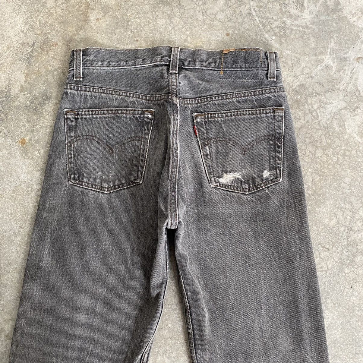 Levi's Size 29x31 Vintage 1990 Levis 501 Faded Black Denim Jeans Size US 29 - 11 Thumbnail