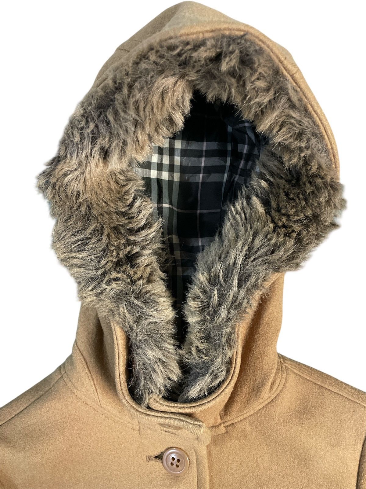 Burberry Burberry Blue Label Vintage Wool Coat Faux Fur Size 38 Size US S / EU 44-46 / 1 - 4 Thumbnail