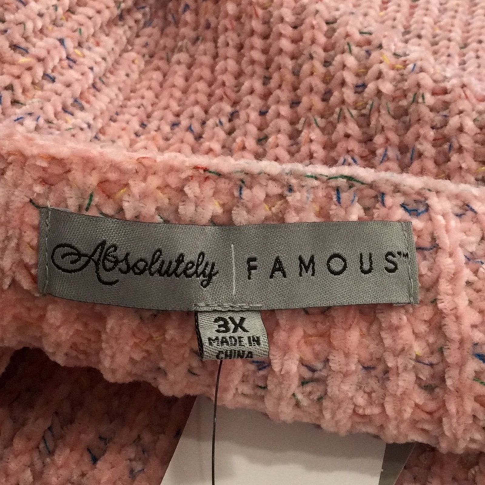 Other Absolutely Famous Rose Knitted Open Front Cardigan 3X NWT Size 3XL / US 20-22 - 14 Thumbnail