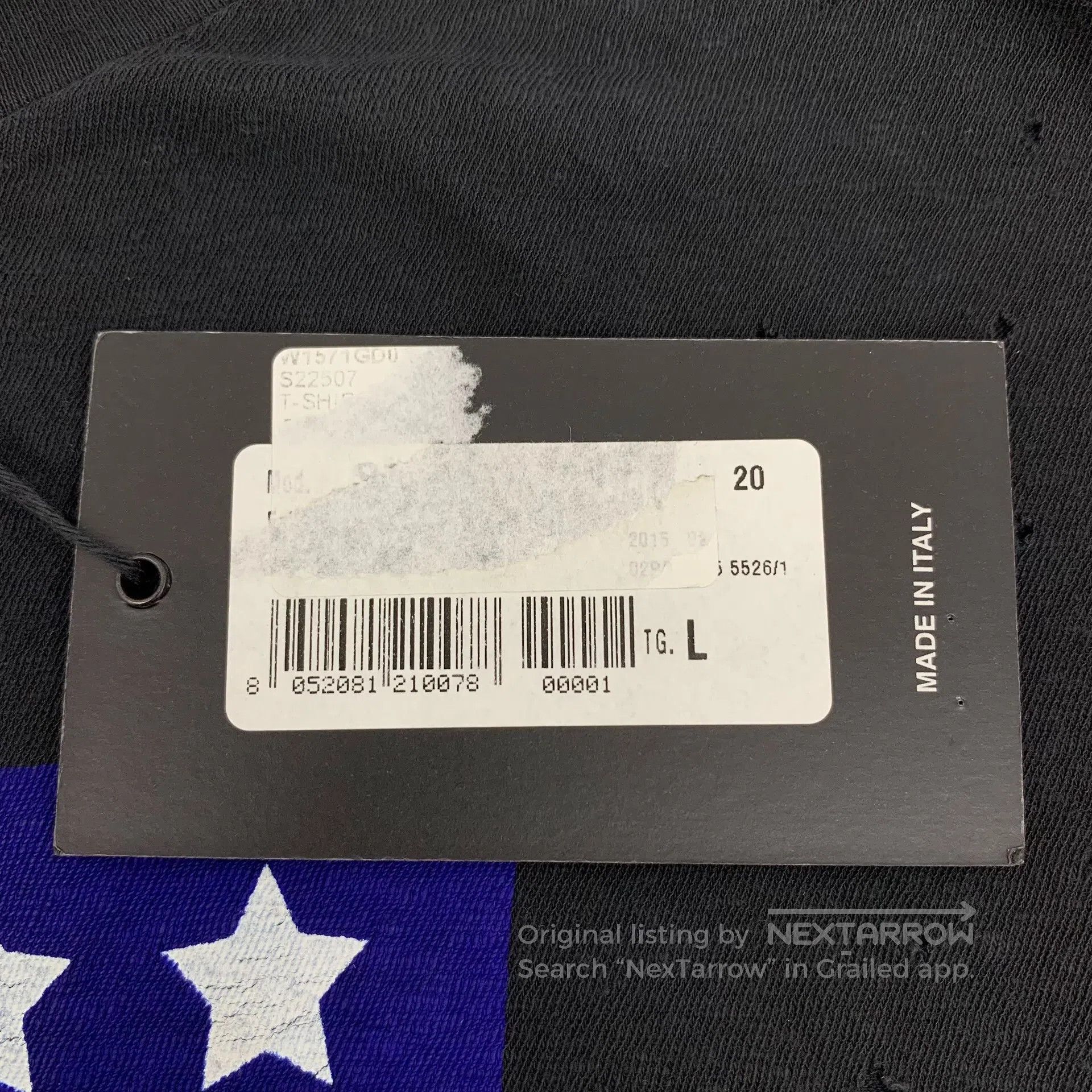 Dsquared2 Dsquared2 Black Hole Letter American Flag Print Cotton Rou Size US L / EU 52-54 / 3 - 7 Thumbnail