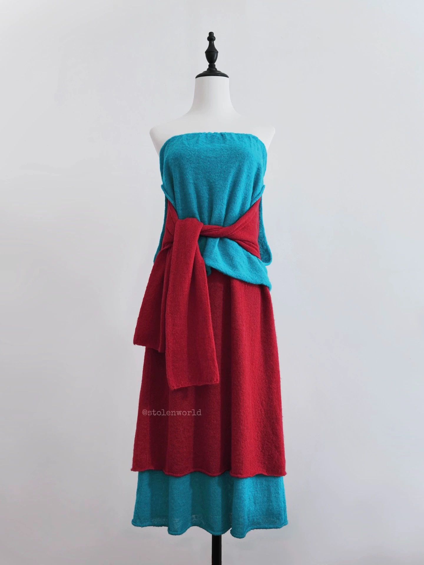 Issey Miyake Issey Miyake 2024AW Multiway ColorBlock Knit Dress Size XS / US 0-2 / IT 36-38 - 3 Thumbnail