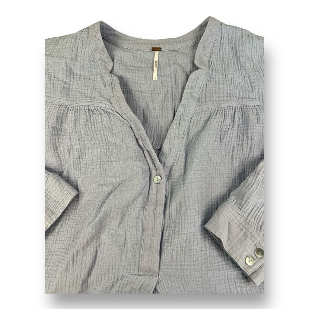 Free People Free People Flowy Oversized Distressed Pullover Top Size Lar Size L / US 10 / IT 46 - 2 Thumbnail