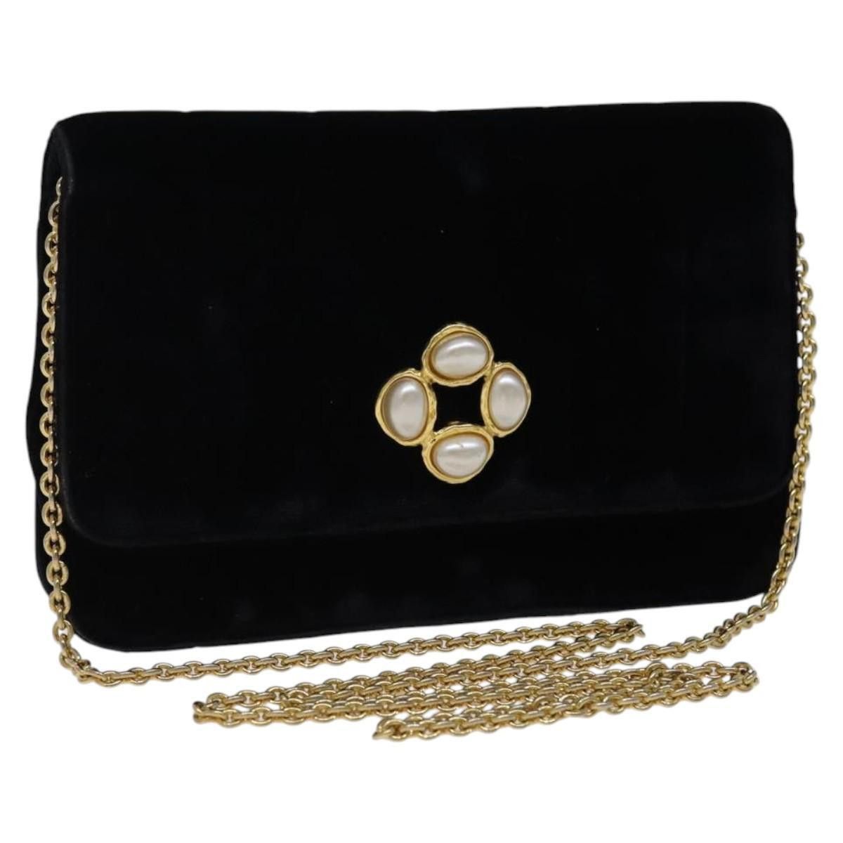 Chanel Chanel Wallet on Chain Quilted Velvet Size ONE SIZE - 1 Thumbnail