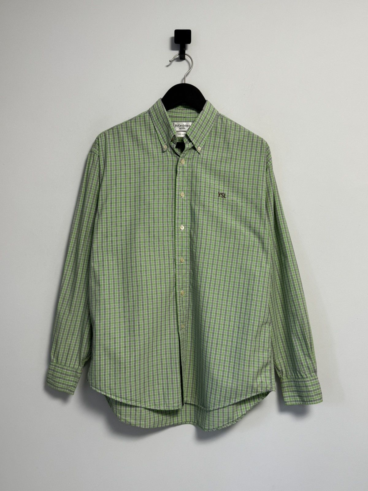 Yves Saint Laurent Ysl Yves Saint Laurent Button Up Shirt Luxury Size US M / EU 48-50 / 2 - 1 Thumbnail