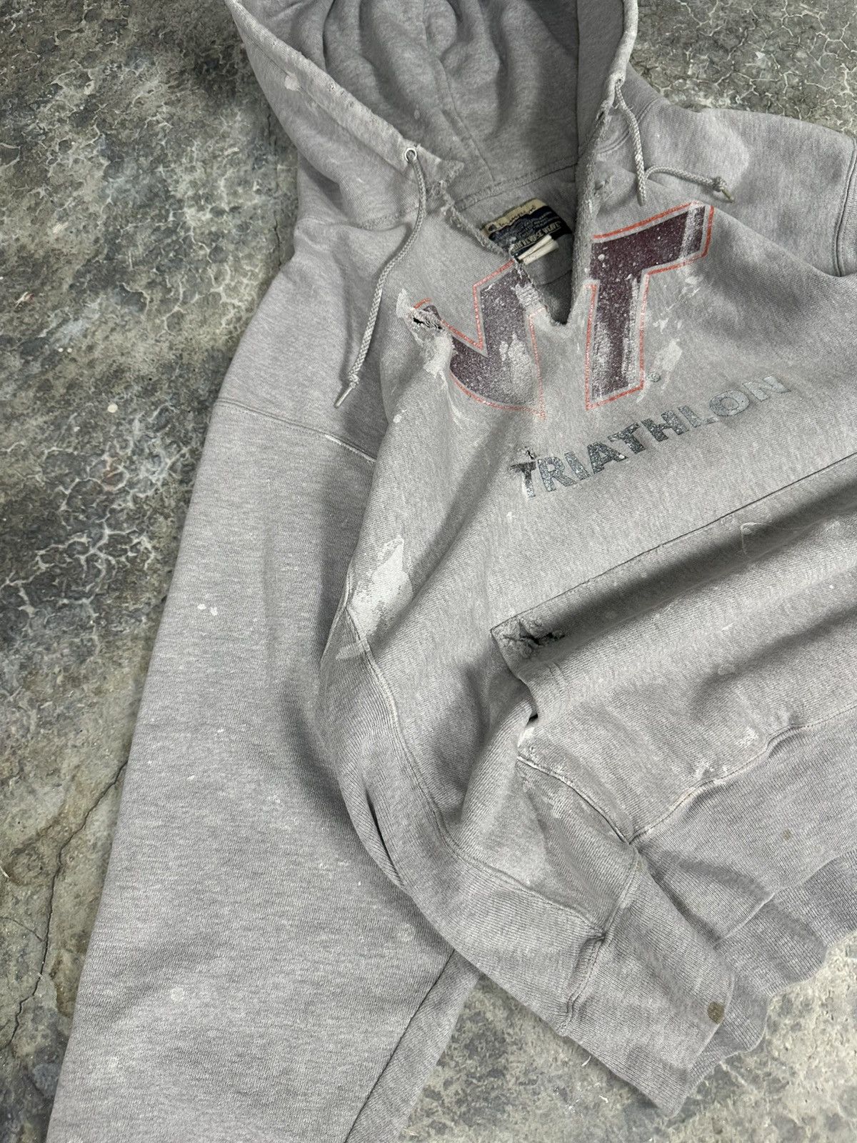 Champion × Vintage Thrashed Virginia Tech Hoodie Size US XL / EU 56 / 4 - 3 Thumbnail