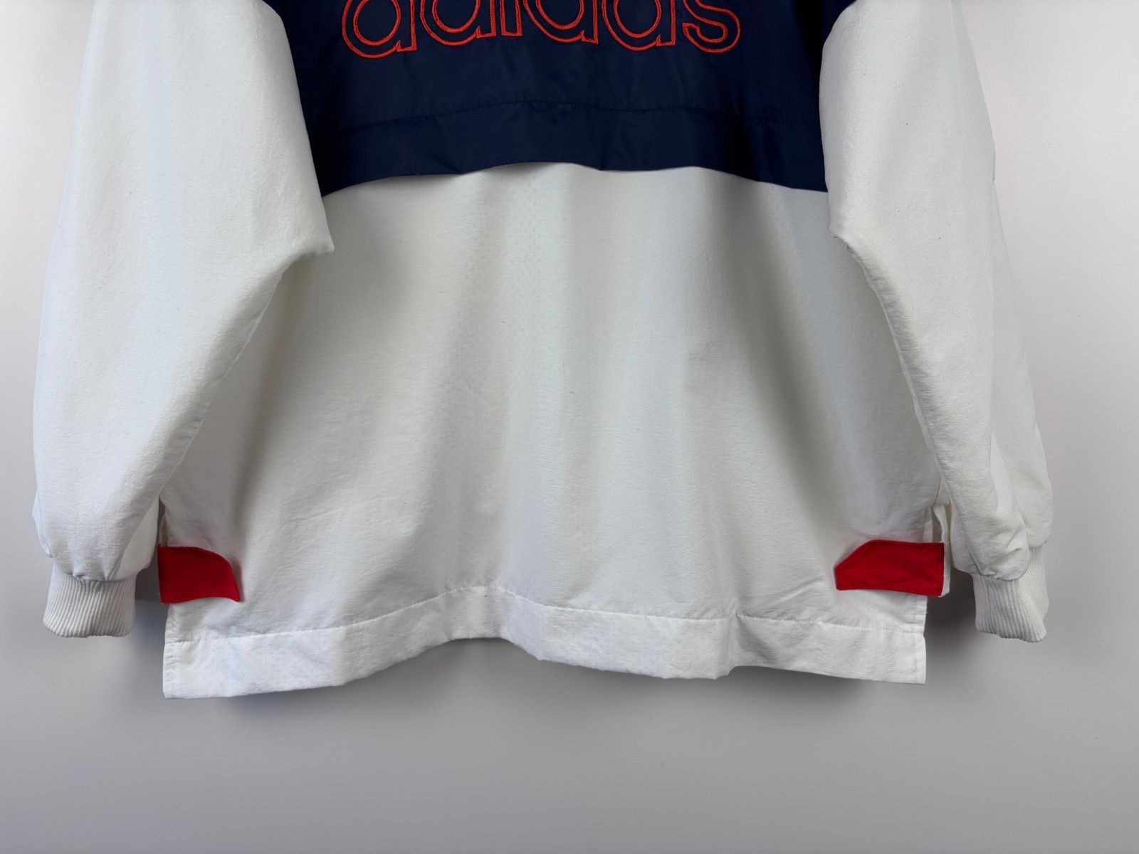 Adidas Vintage Adidas Big Logo Track Jacket Blue White Mens Size M Size US M / EU 48-50 / 2 - 8 Thumbnail