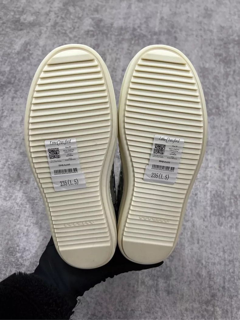 Rick Owens rick owens Washing erosion damage denim high-top sports sho Size US 5 / EU 37 - 7 Thumbnail