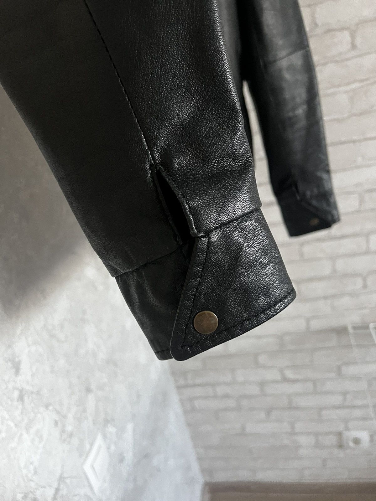 Jack & Jones Goat skin leather jacket Size US L / EU 52-54 / 3 - 5 Thumbnail