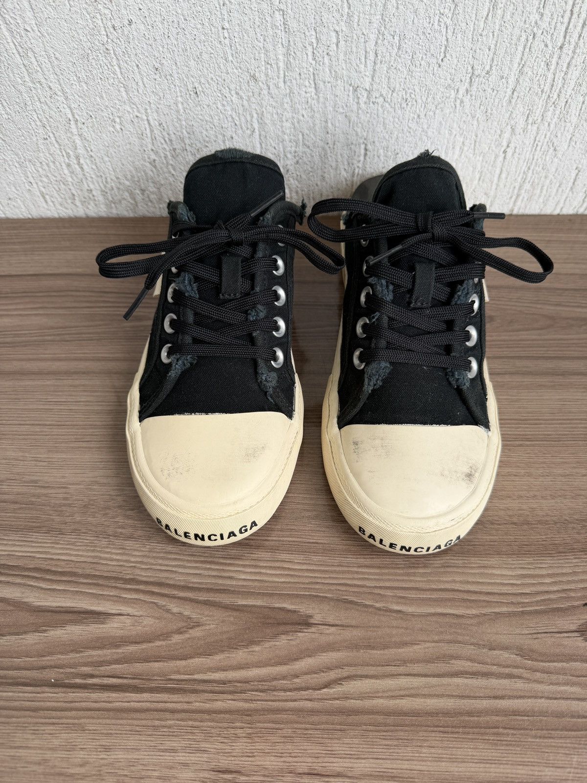 Balenciaga distress paris slip on mules Size US 6.5 / EU 39-40 - 5 Thumbnail