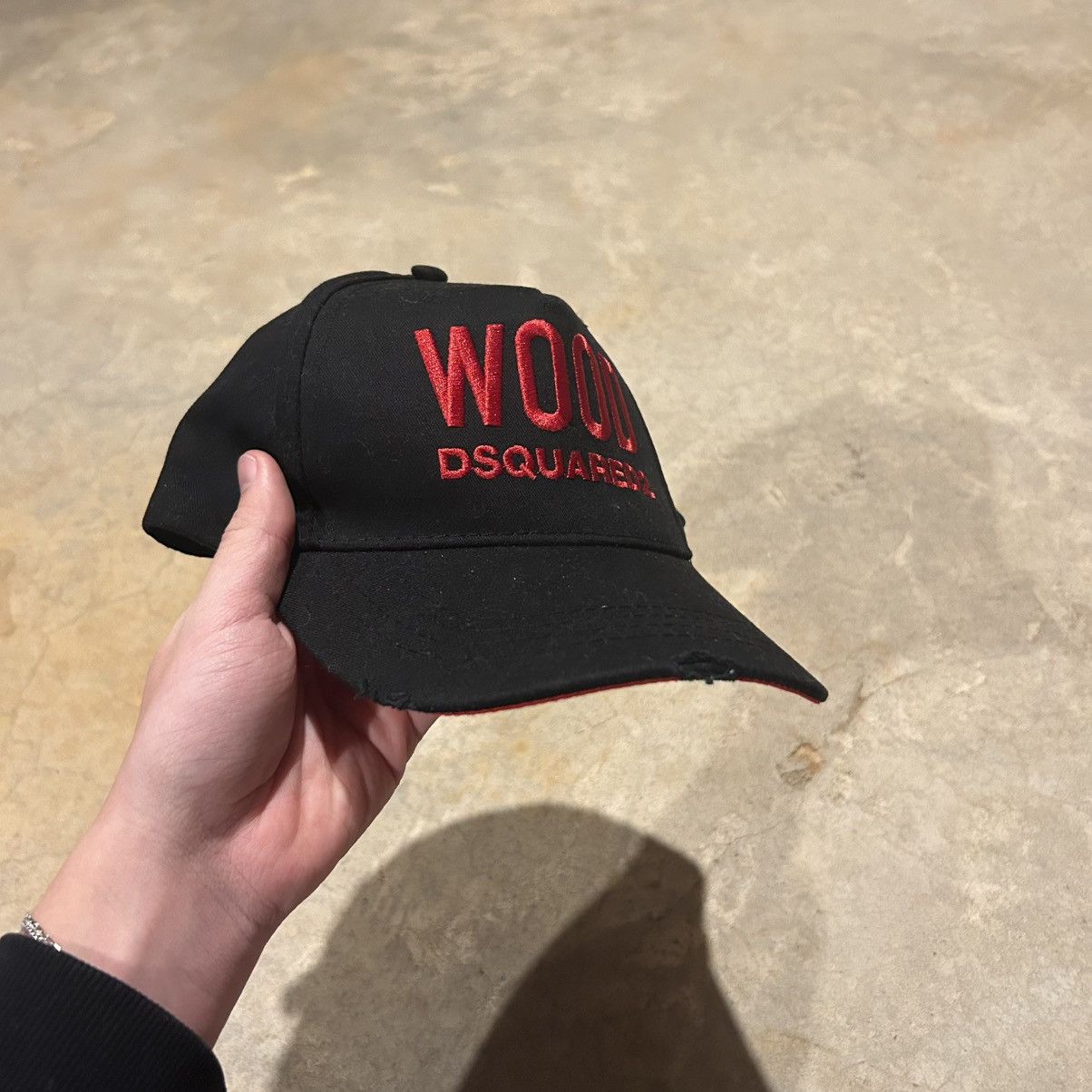 Designer × Dsquared2 SAMPLE Dsquared2 WOOD Born in Canada Strapback Hat Rare Size ONE SIZE - 3 Thumbnail