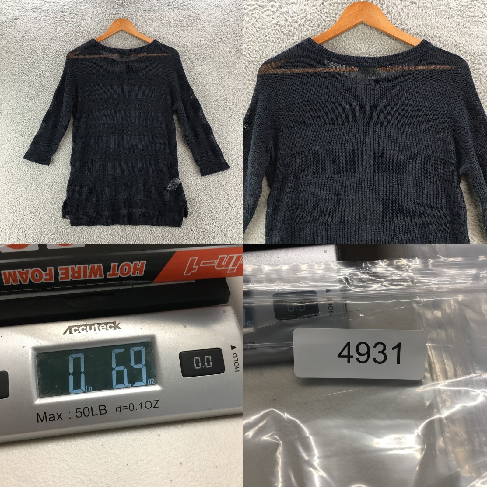 Eddie Bauer Eddie Bauer Sweater Tee Top Womens Small Black Knit 3/4 Sleeve Casual Knit Pullover Modern Open-Knit Regular Fit Adult Womens Size S / US 4 / IT 40 - 8 Thumbnail