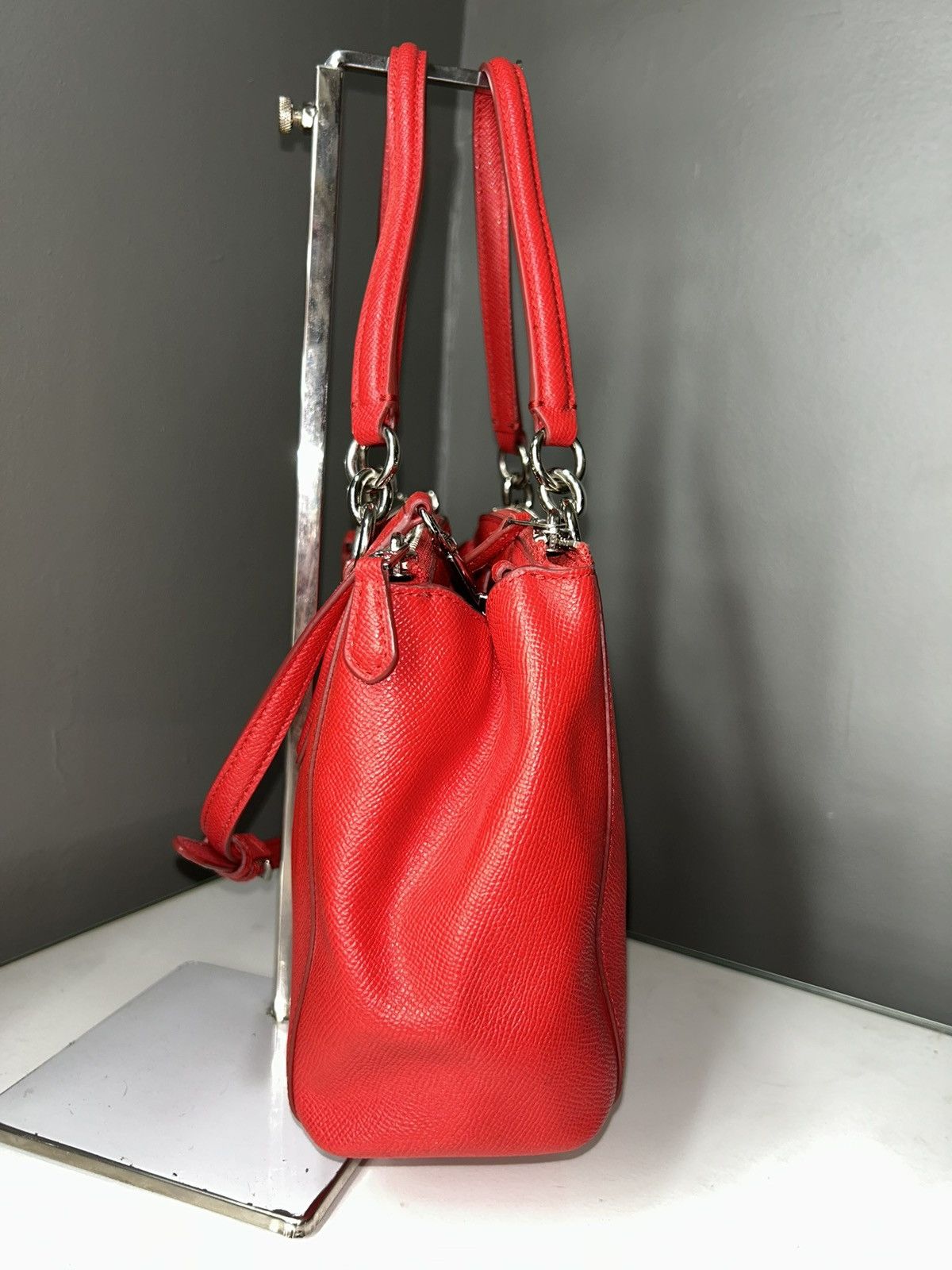 Coach Coach Bright Red Mini Christie Carryall Satchel Crossbody Size ONE SIZE - 13 Thumbnail