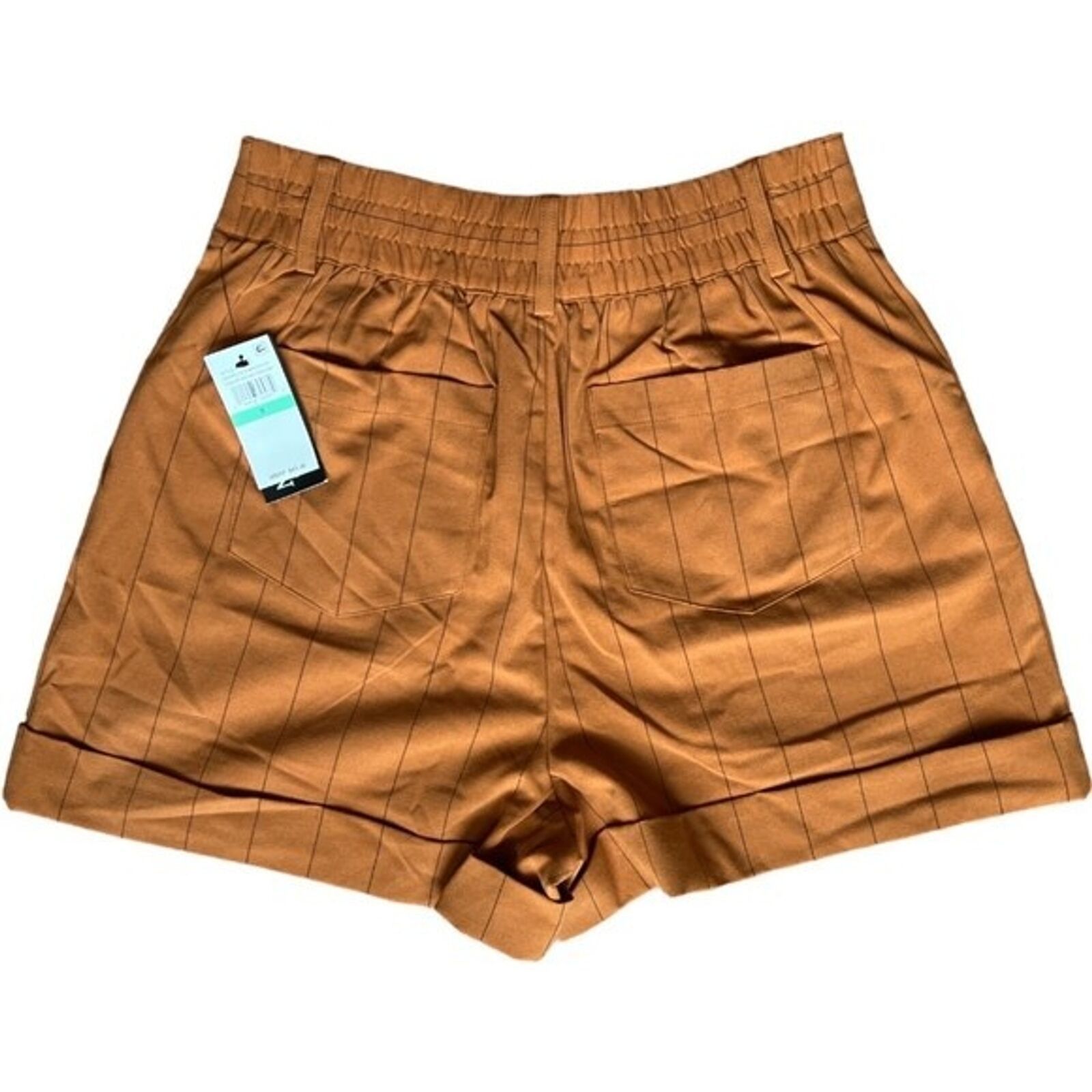 Other Daielle Berstein Honey Ginger Pinstriped Pocket Shorts, US8 Size 30" / US 8 / IT 44 - 2 Thumbnail