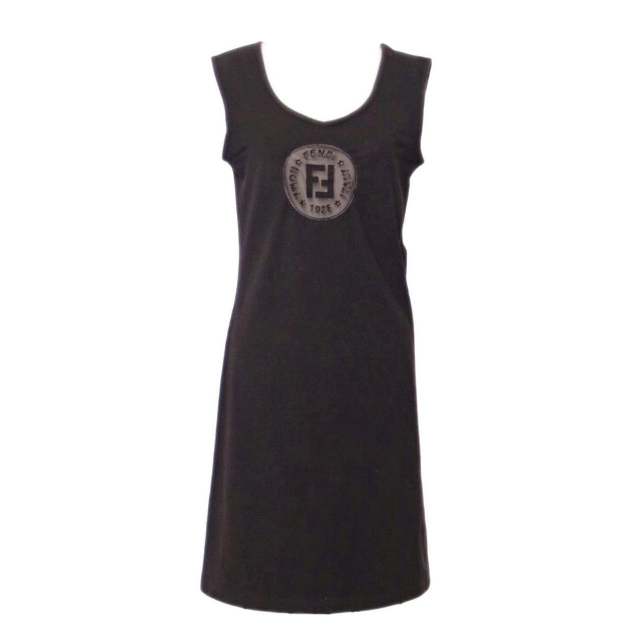 Fendi Vtg Fendi FF Logo Keyhole Tank Dress Size M / US 6-8 / IT 42-44 - 1 Thumbnail