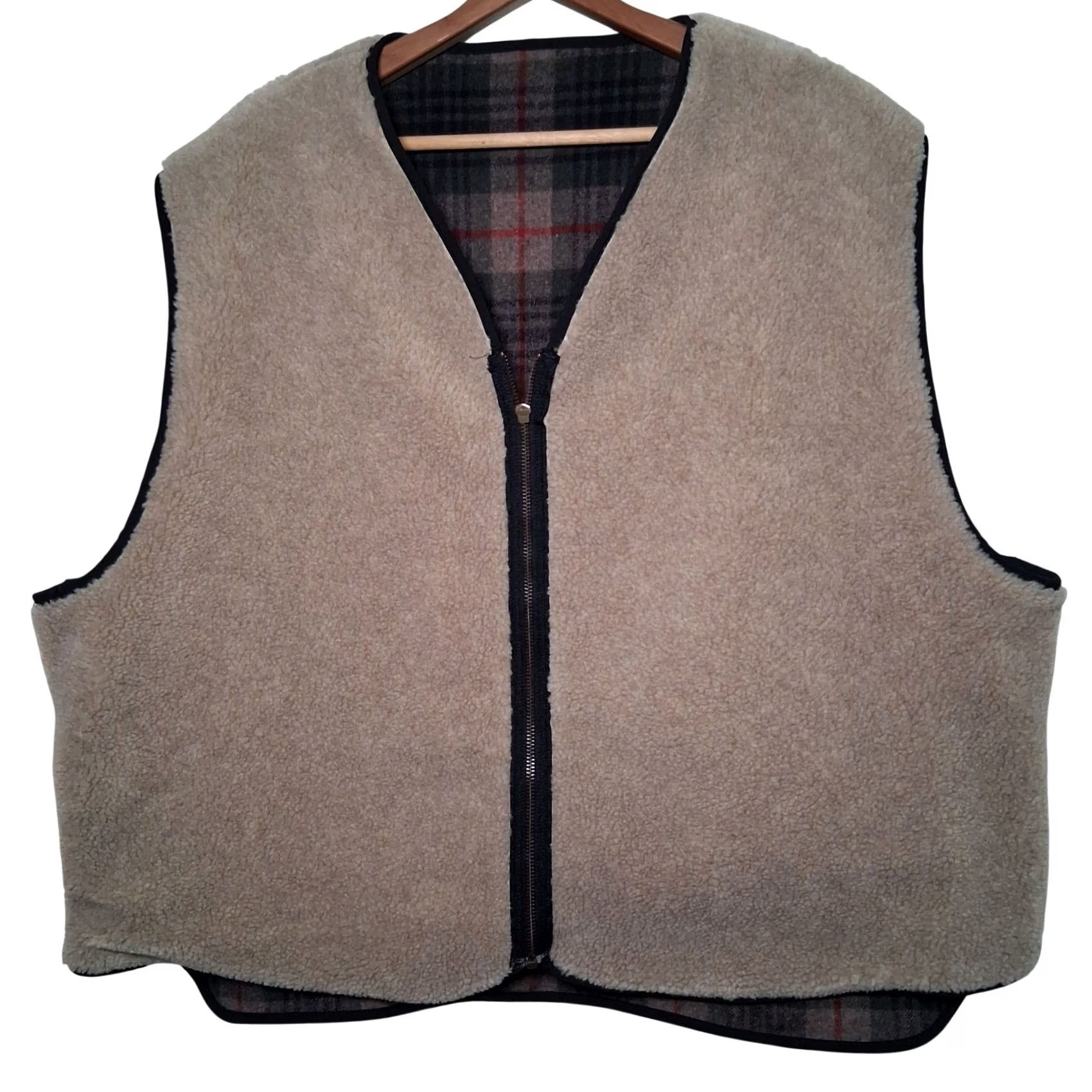 Vintage VINTAGE Woolrich x Ducks Unlimited Vest Men 2XL Plaid Wool Blend Sherpa Lined Zip Up Size US XXL / EU 58 / 5 - 3 Thumbnail